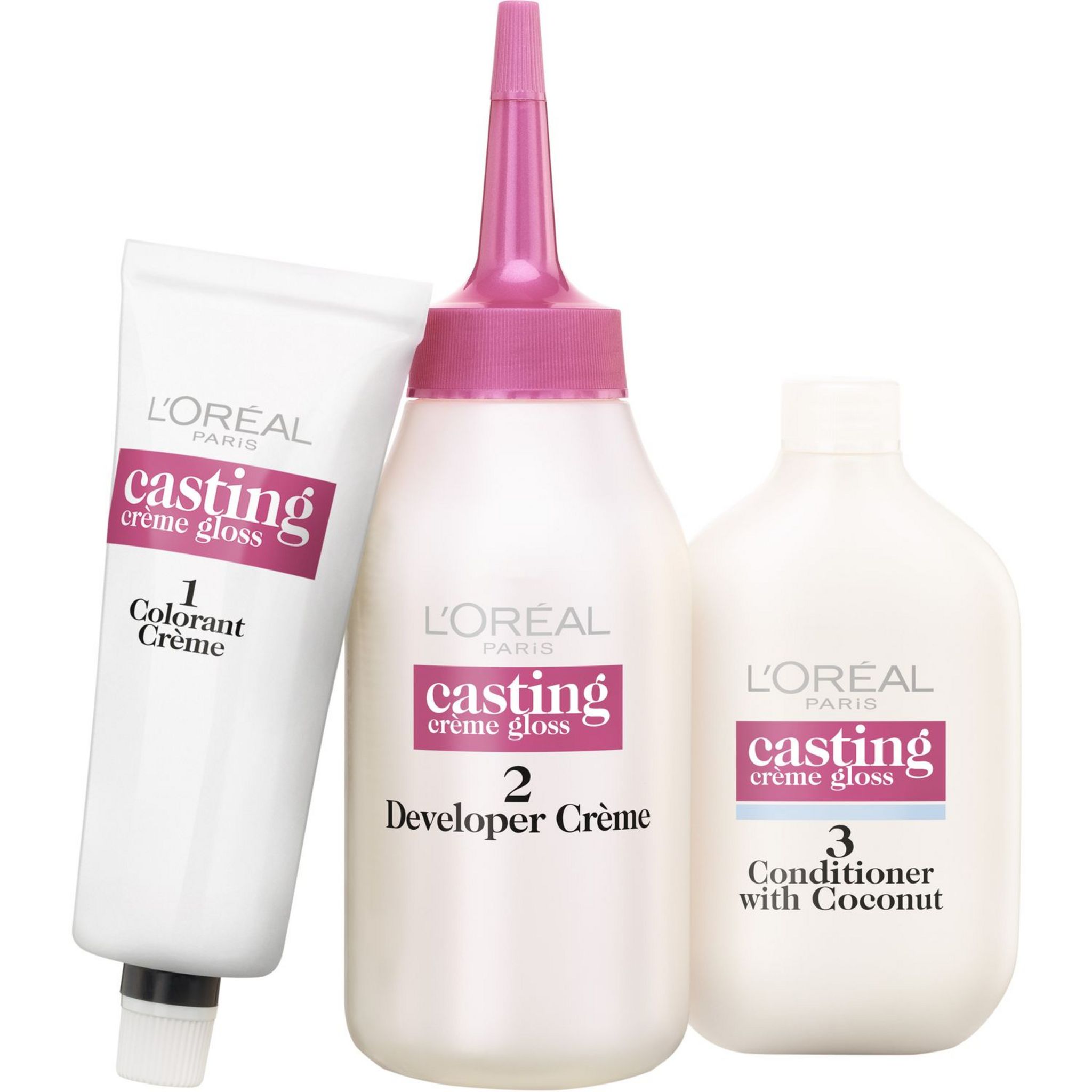 Voir la diapositive 2 : L'OREAL Casting crème gloss coloration sans ammoniaque 323 chocolat noir 1 kit