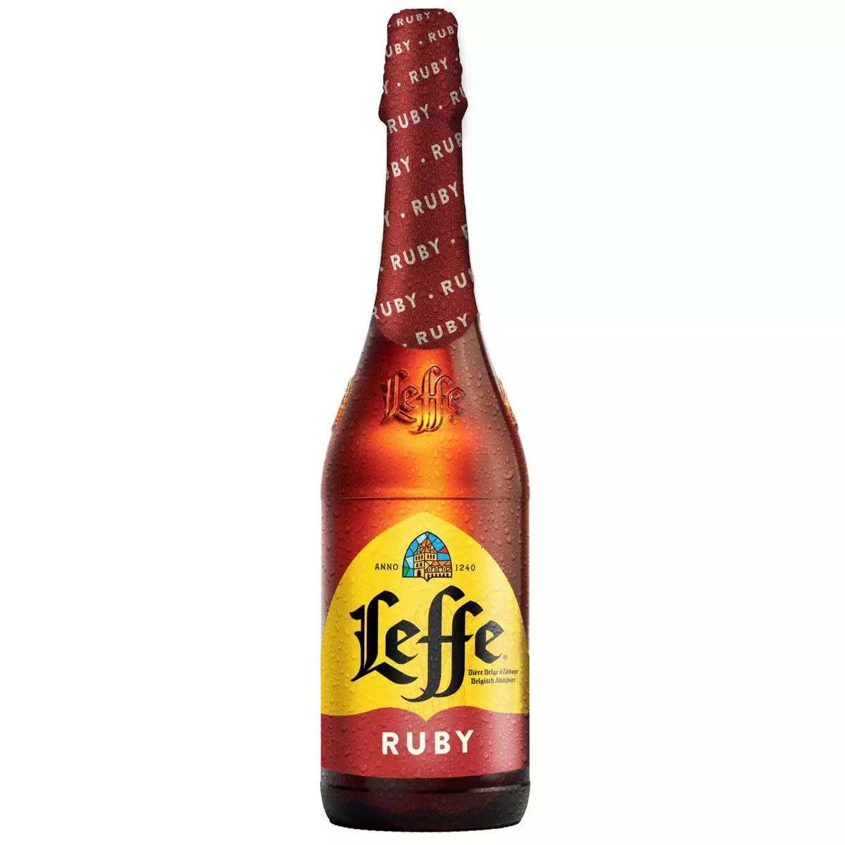LEFFE Bière Ruby aromatisée fruits rouges 5% 75cl