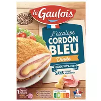 Cordon bleu bacon/dinde PERE DODU : la boite de 2 - 200 g à Prix
