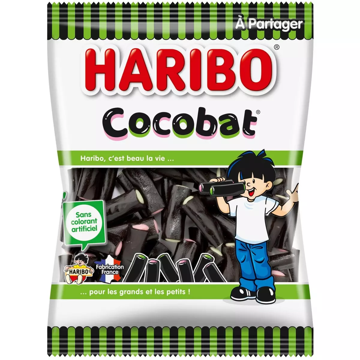 HARIBO Cocobat bonbons gélifiés à la réglisse 300g