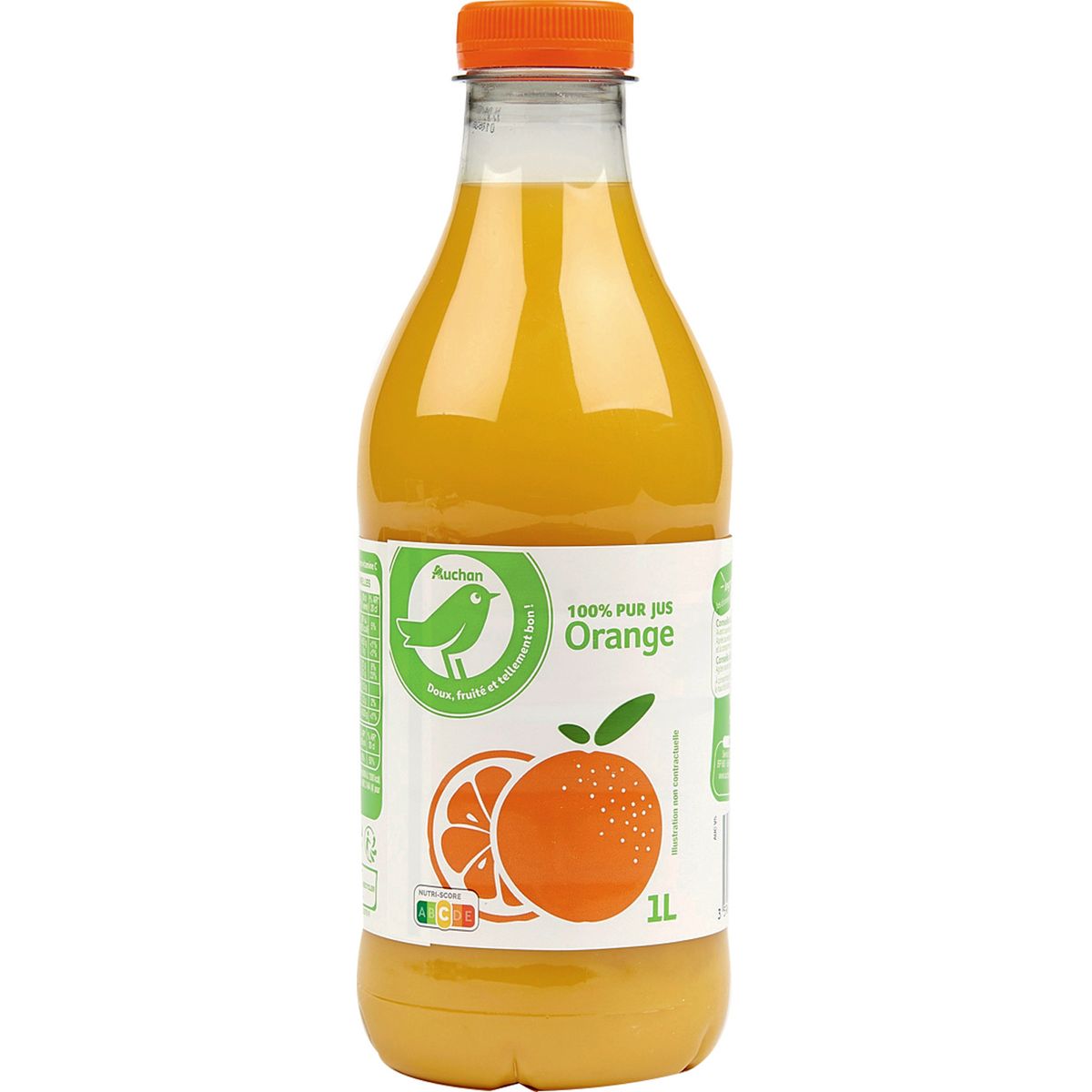 AUCHAN ESSENTIEL Pur jus 100% orange 1l