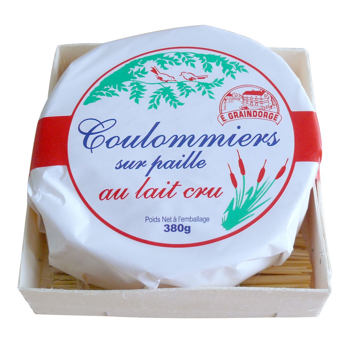 GRAINDORGE Coulommiers sur paille au lait cru 380g