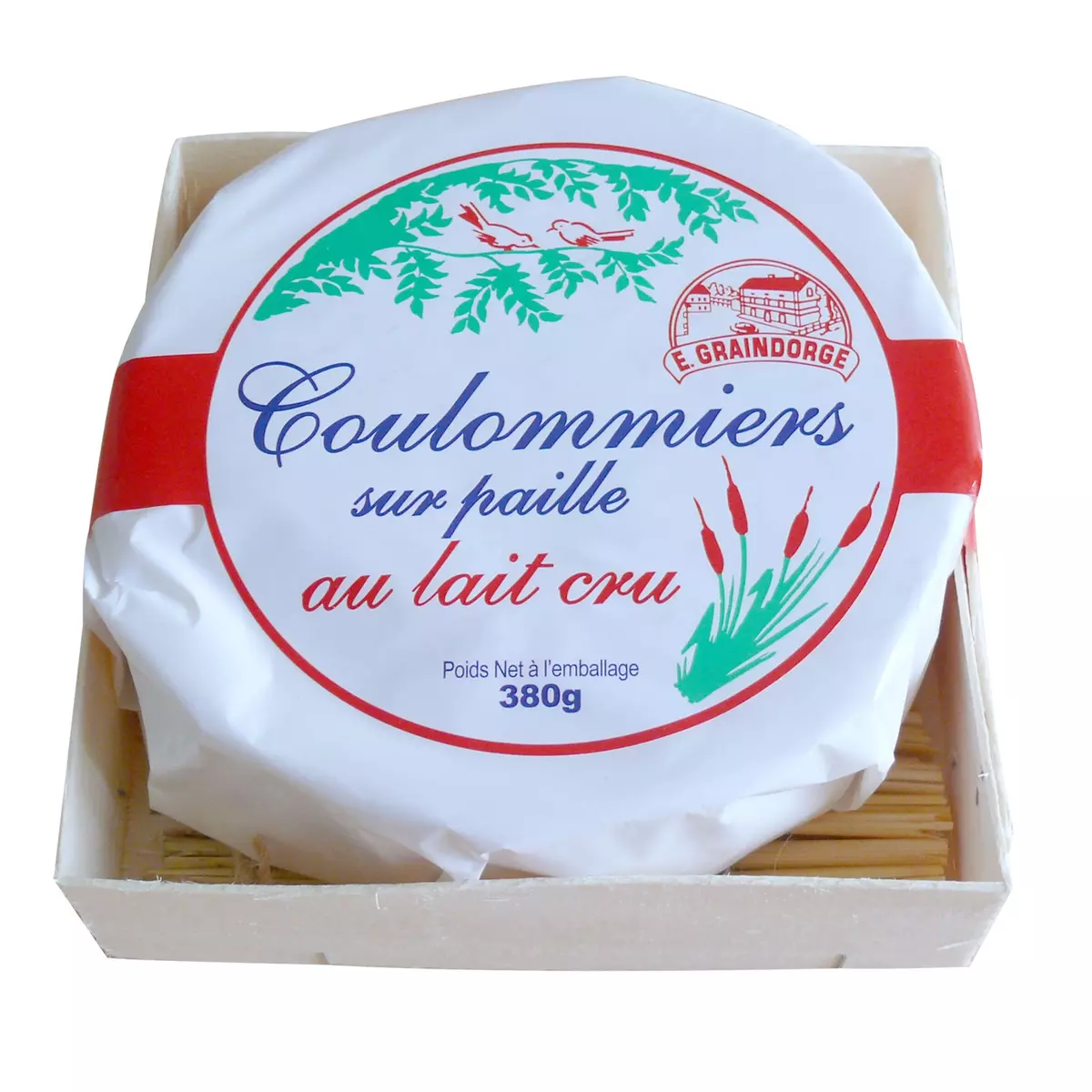 GRAINDORGE Coulommiers sur paille au lait cru 380g
