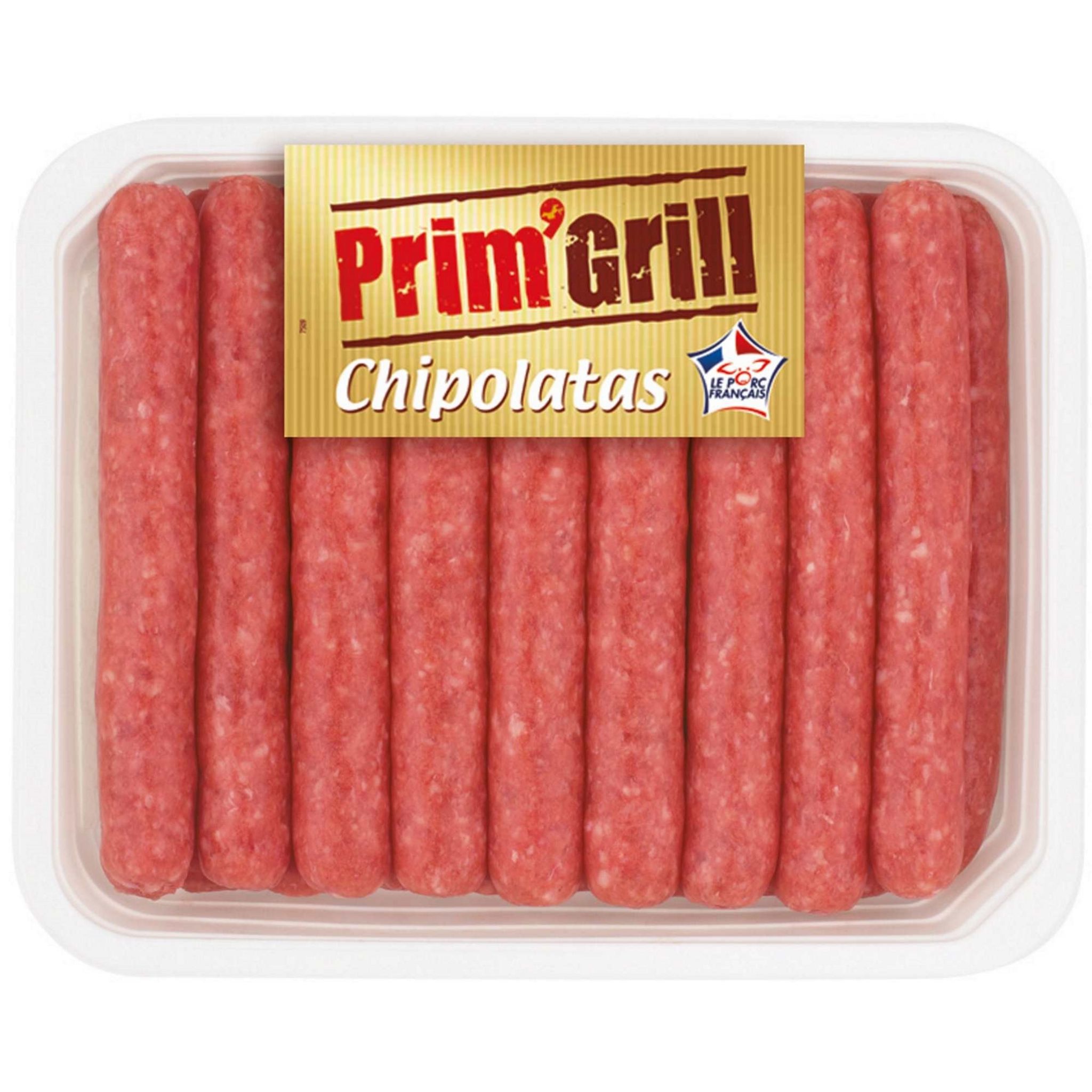Voir la diapositive 2 : Chipolatas 18 pièces 1kg