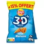 LAY'S Biscuits soufflés 3D's bugles goût nature lot de 2 2x85g+15% offert