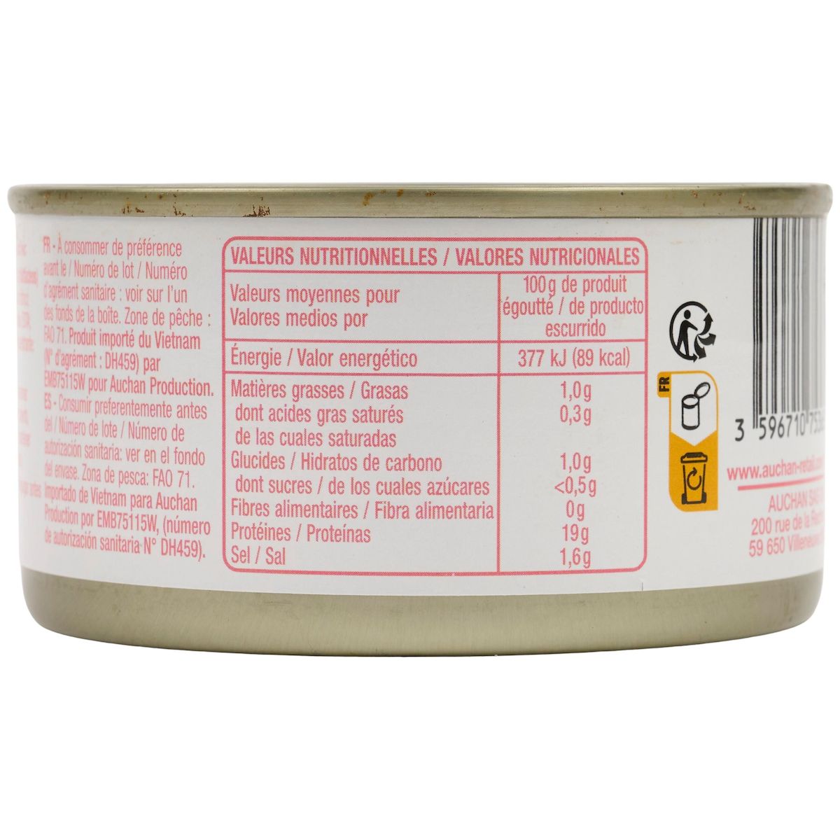 POUCE Crevettes pic nic décortiquées 121g