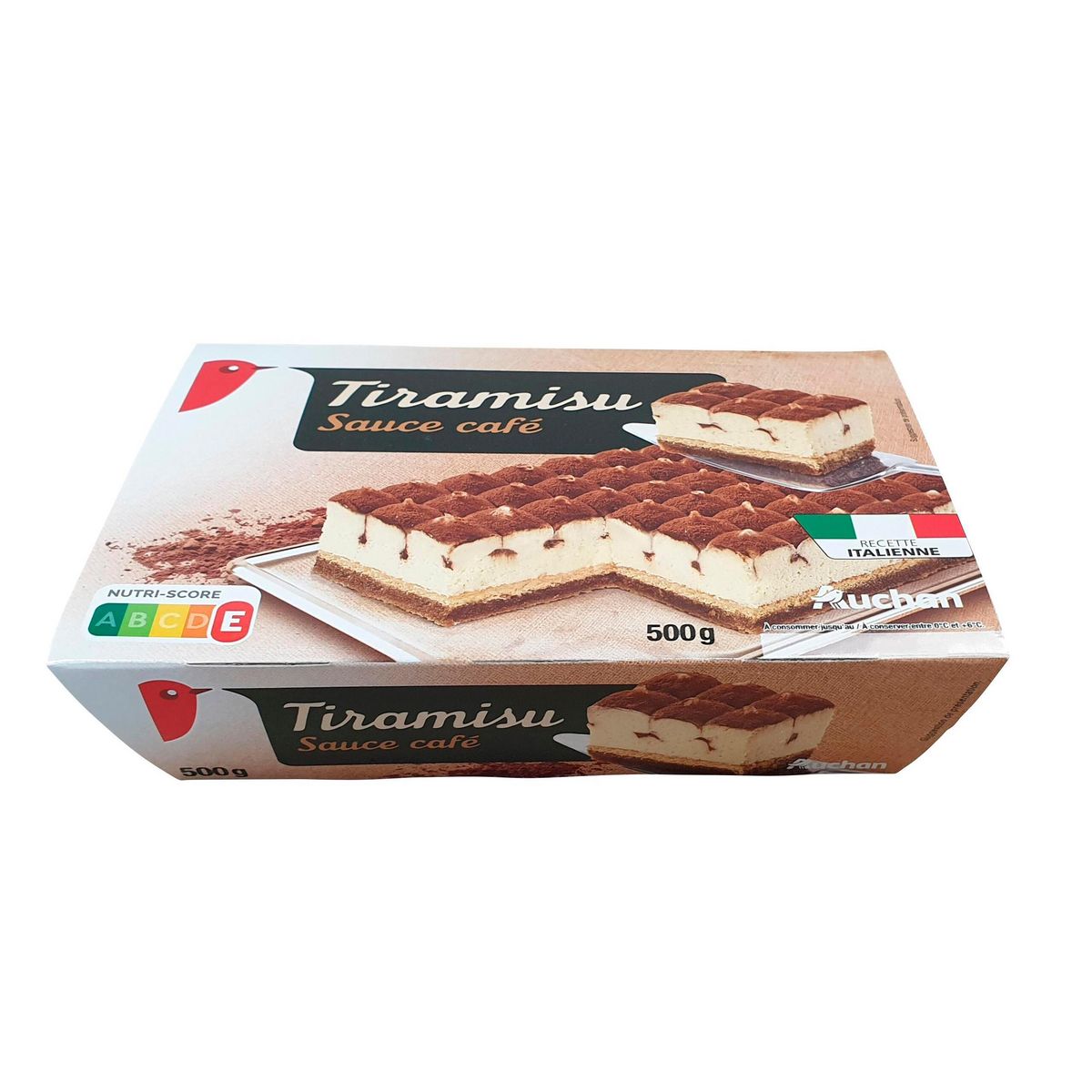AUCHAN Tiramisu saveur mascarpone sauce café 500g