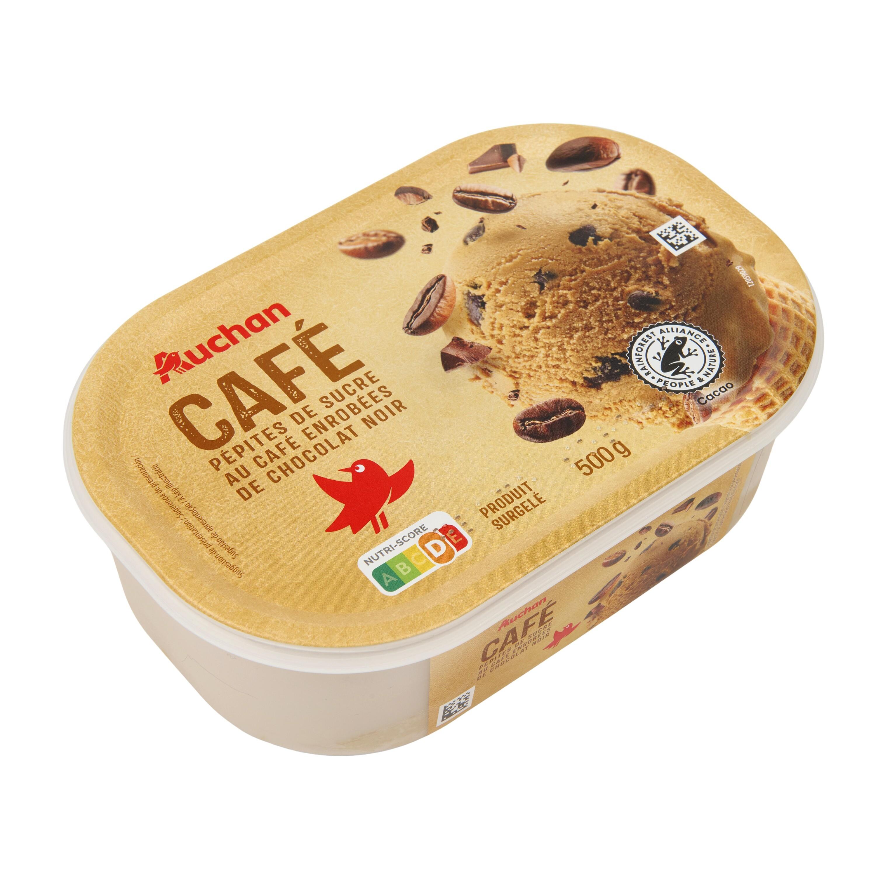 Voir la diapositive 3 : AUCHAN Glace au café 500g