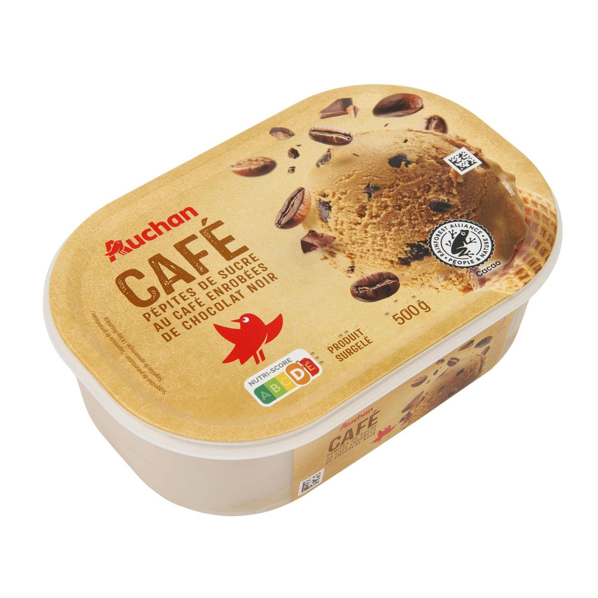 AUCHAN Glace au café 500g