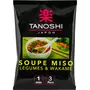 TANOSHI Soupe miso instantanée légumes et wakamé  3 personnes 65g