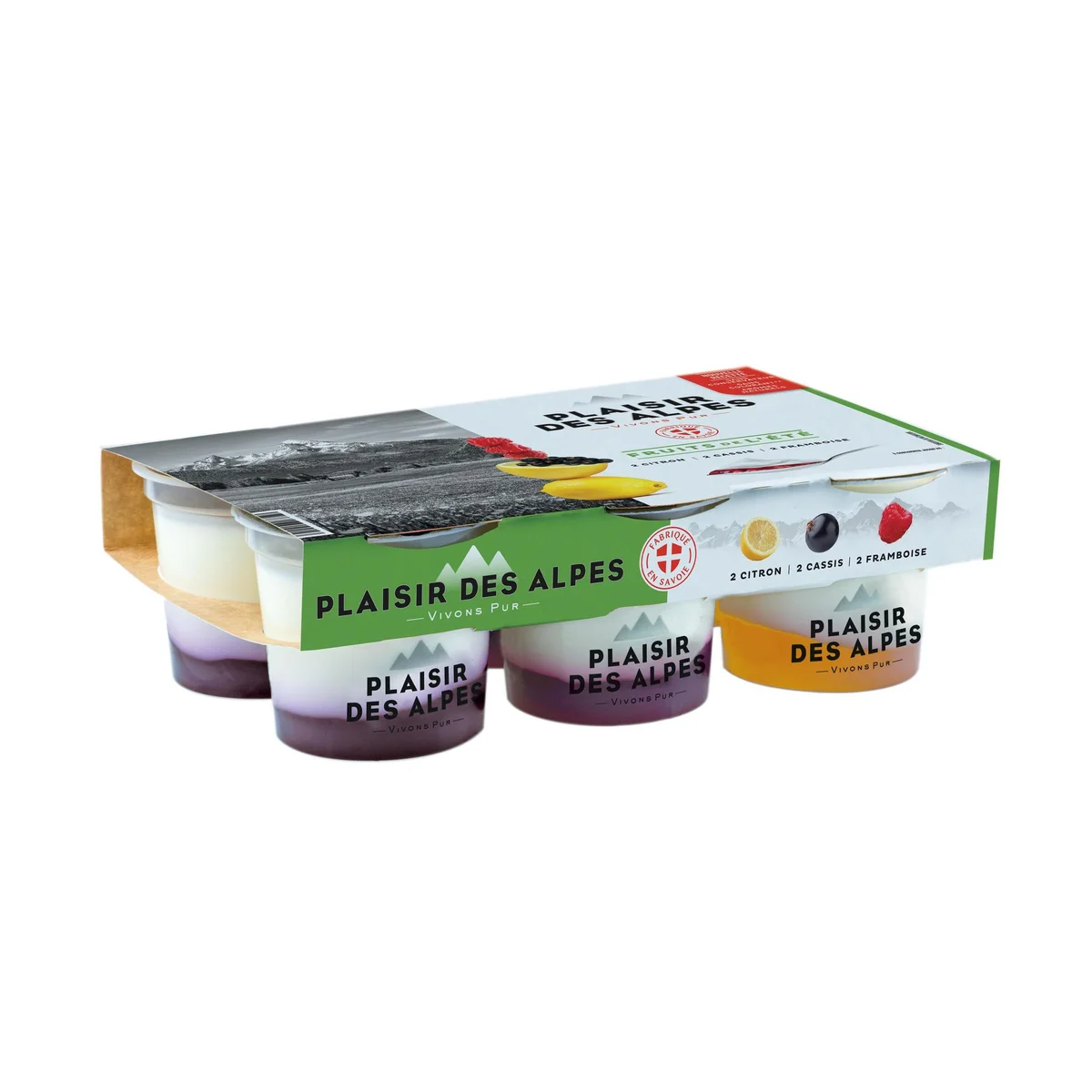 SAVOIE YAOURT Yaourt sucré sur lit de fruits de saison 6x125g pas cher