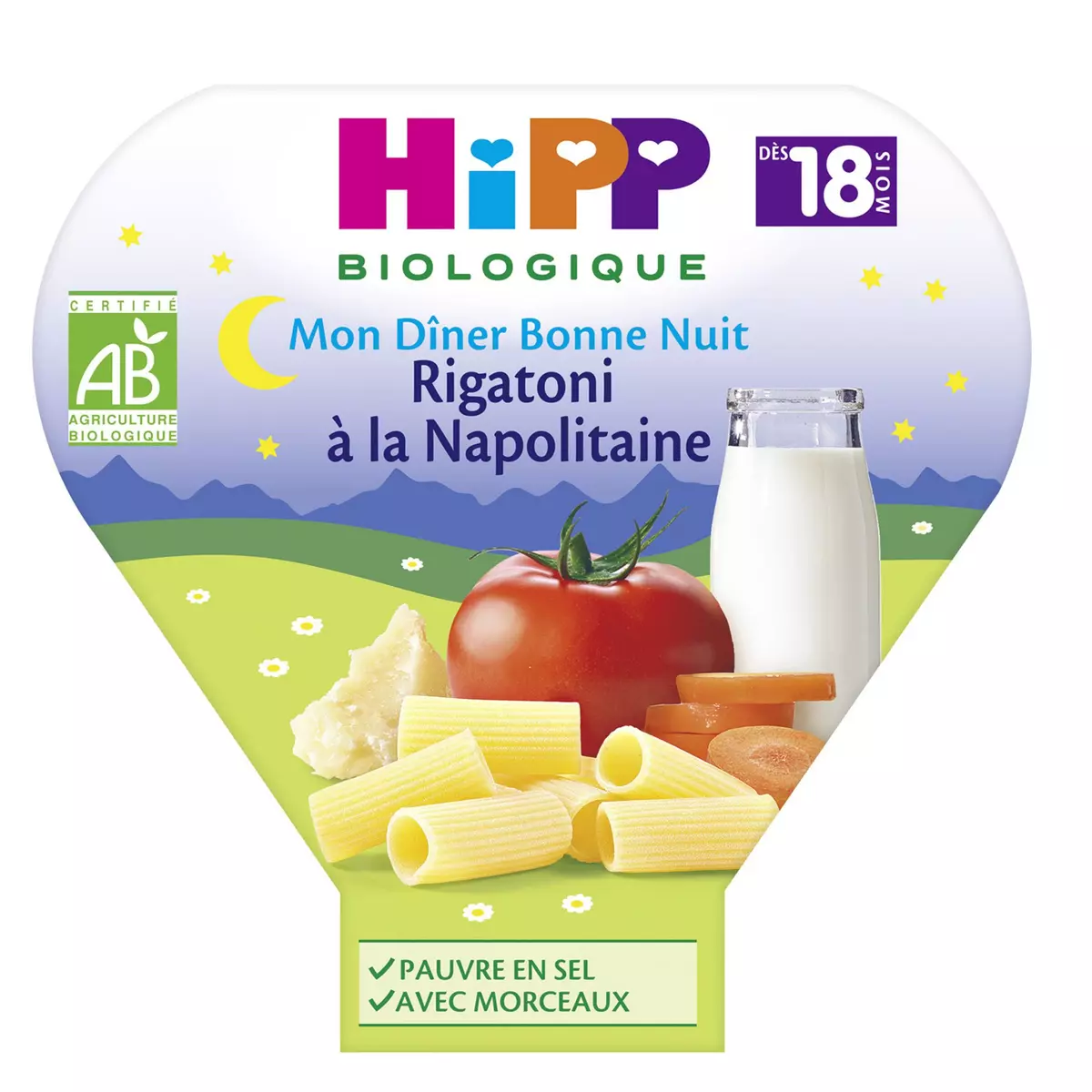 HIPP Assiette rigatoni à la napolitaine bio dès 18 mois 260g