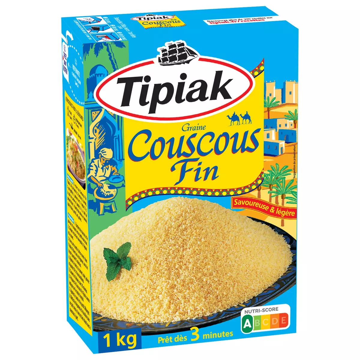 TIPIAK Graine de couscous fin 1kg