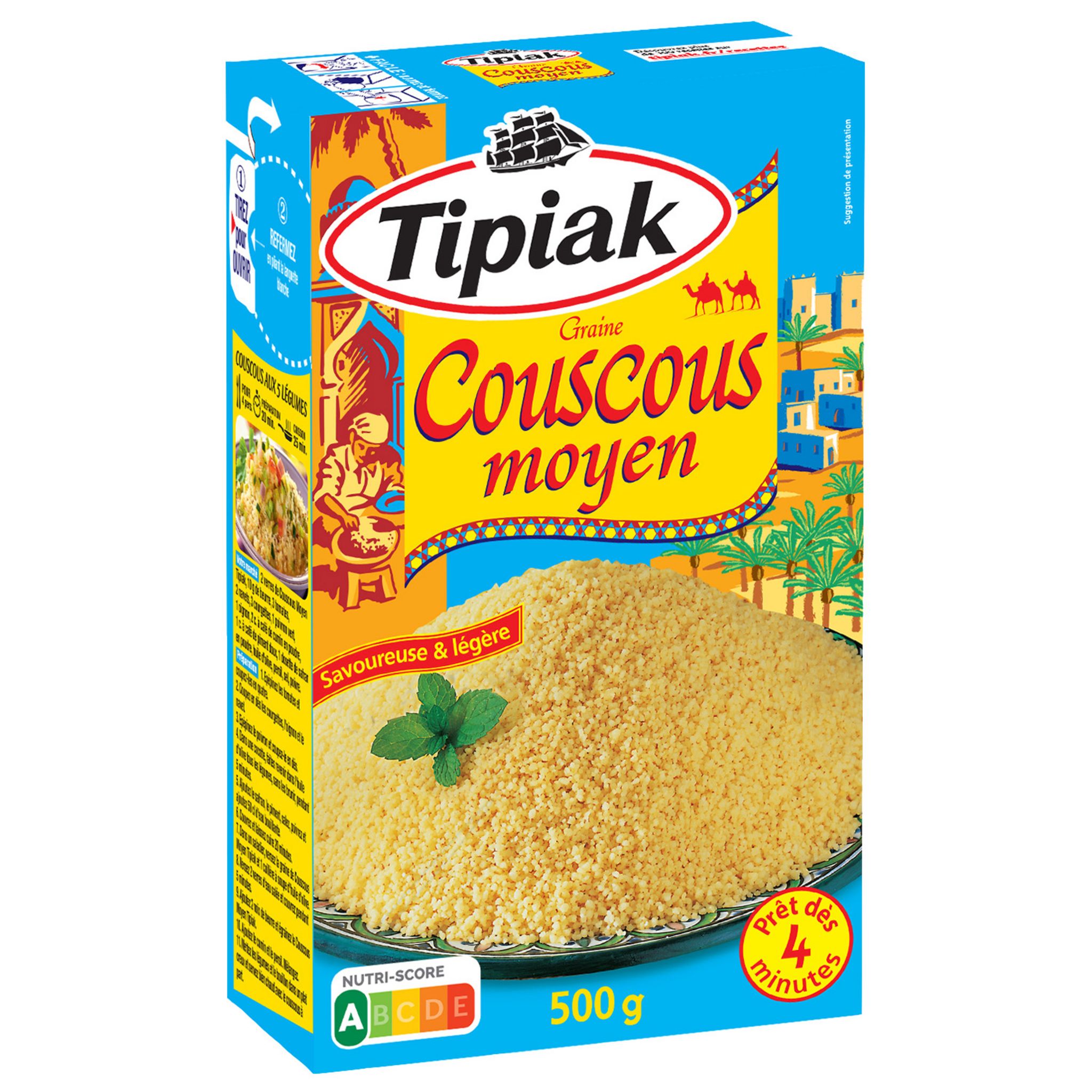 Voir la diapositive 4 : TIPIAK Couscous moyen 500g