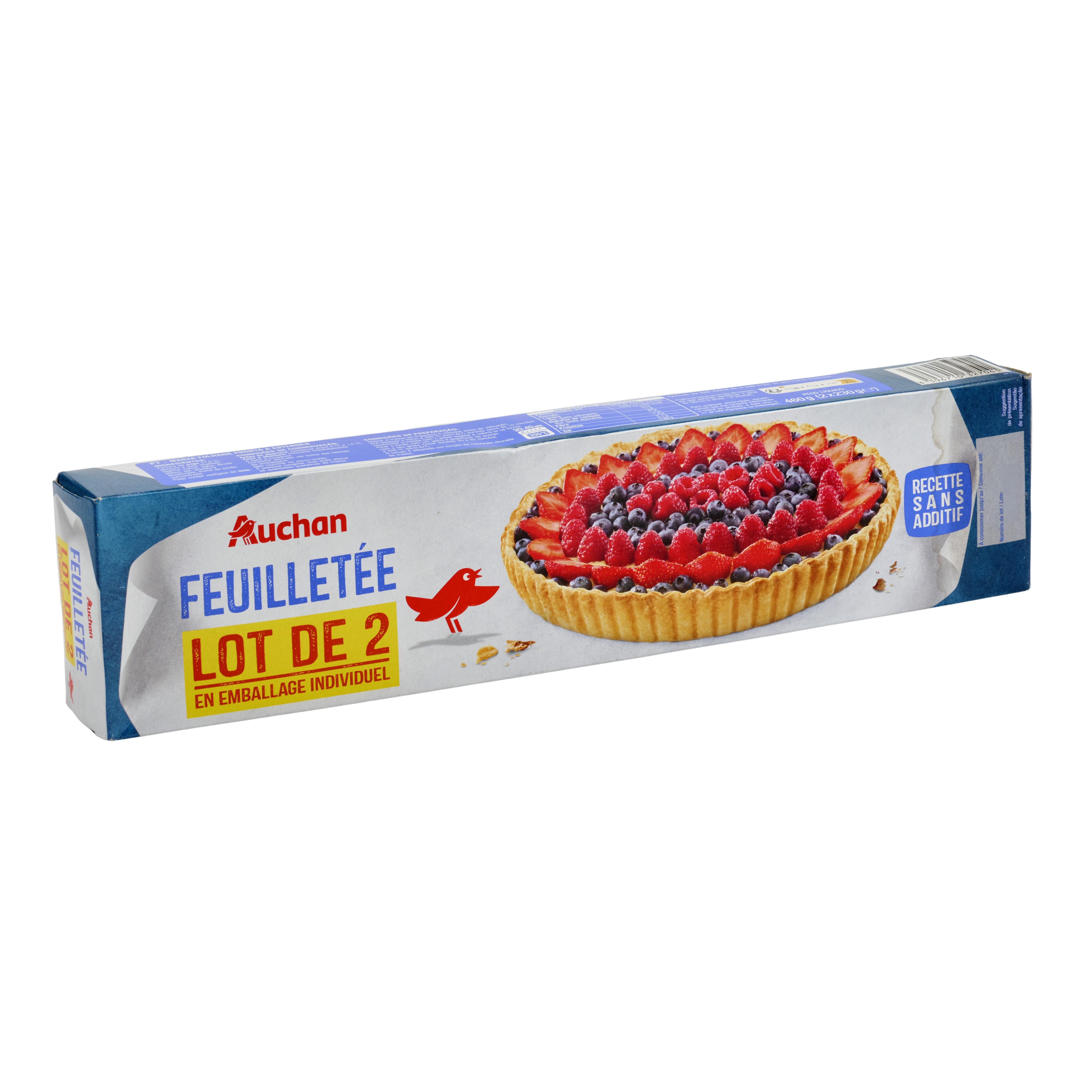 Voir la diapositive 4 : AUCHAN Pâte feuilletée 2x230g