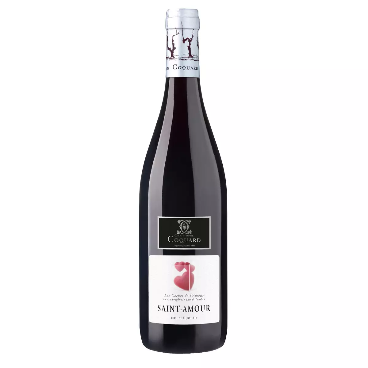 Vin rouge AOP Saint-Amour Christophe Coquard Les Coeurs de L'Amour 75cl
