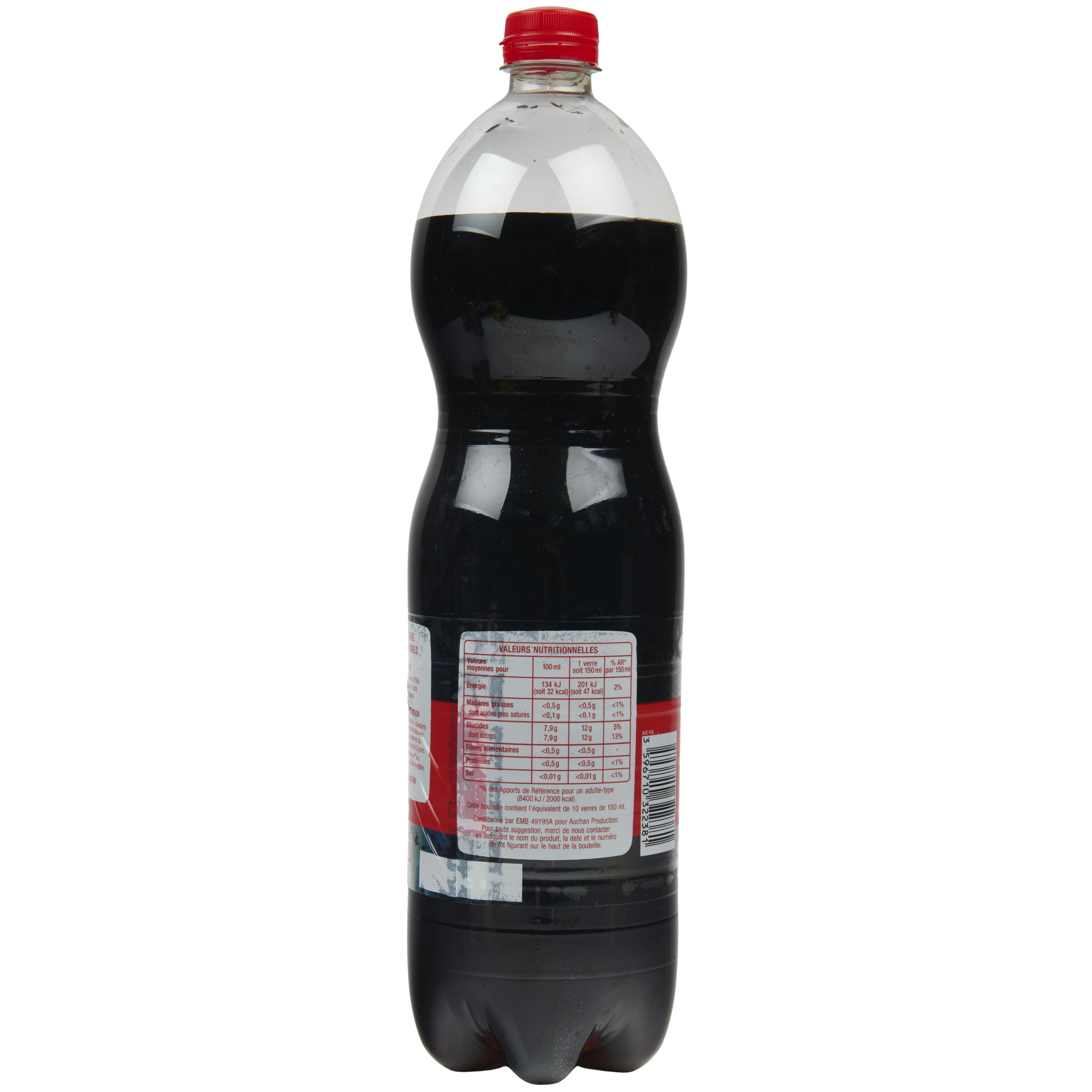Voir la diapositive 3 : AUCHAN Boisson gazeuse Planet cola classic 1,5l
