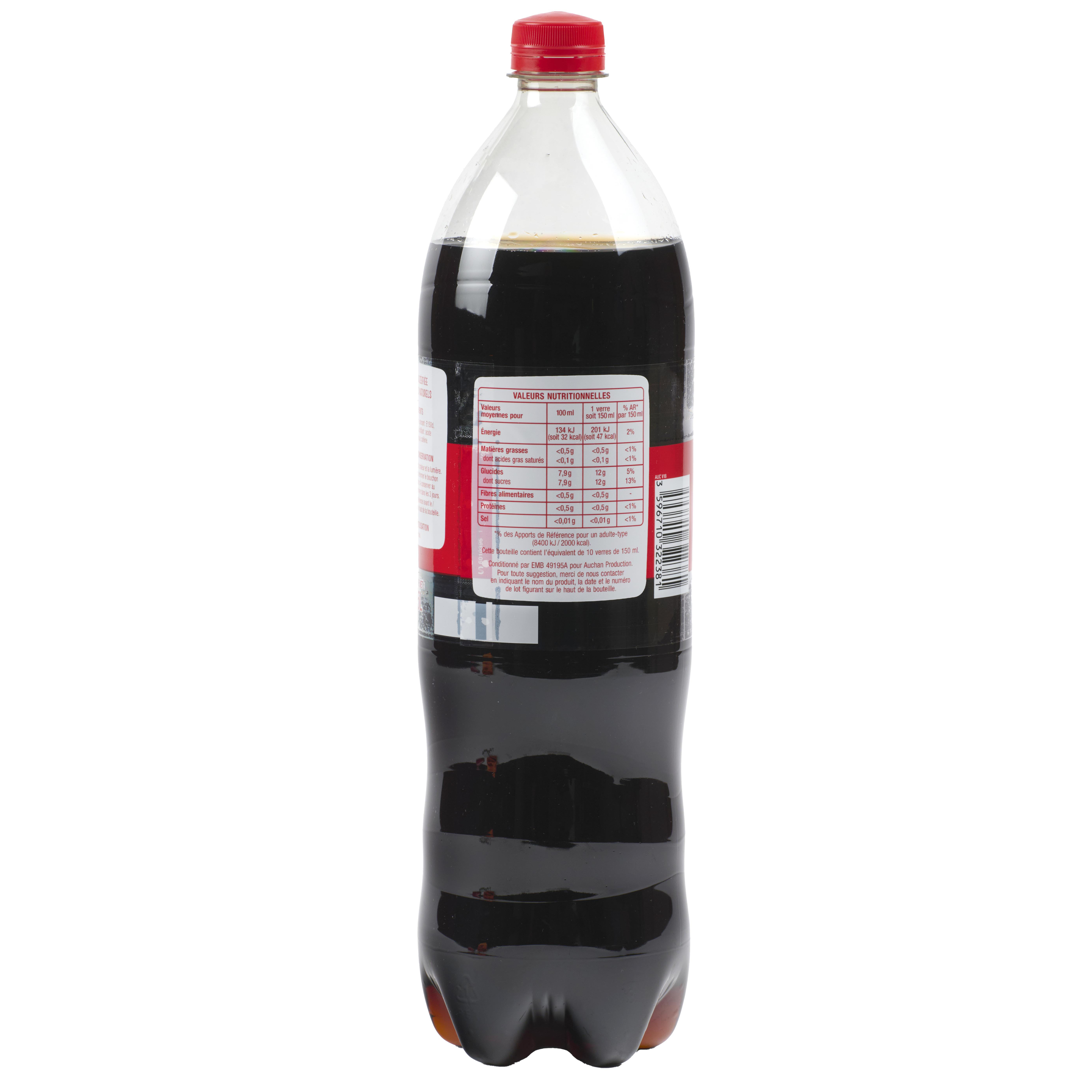 Voir la diapositive 4 : AUCHAN Boisson gazeuse Planet cola classic 1,5l