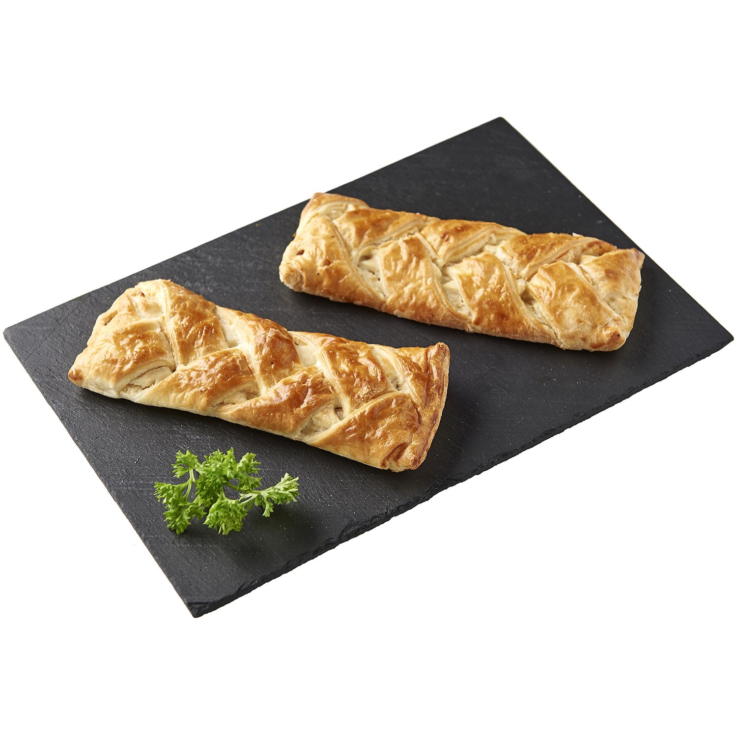 Voir la diapositive 3 : AUCHAN LE TRAITEUR Tresse jambon et fromage 2 pièces 240g