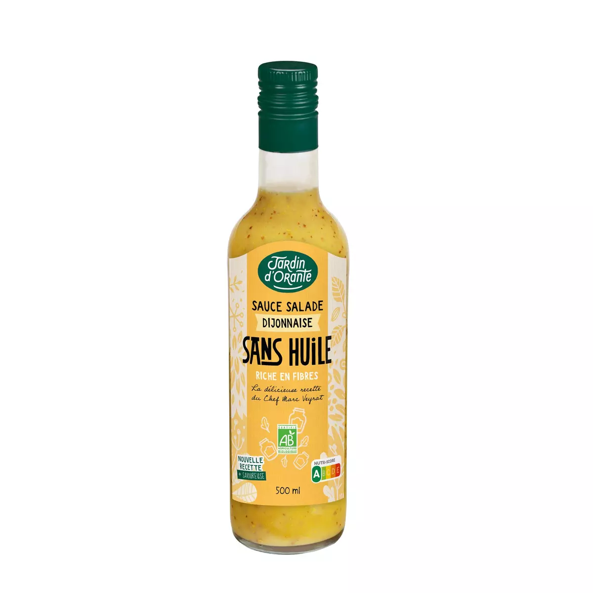 JARDIN D'ORANTE Sauce salade dijonnaise bio sans huile, en bouteille 50cl