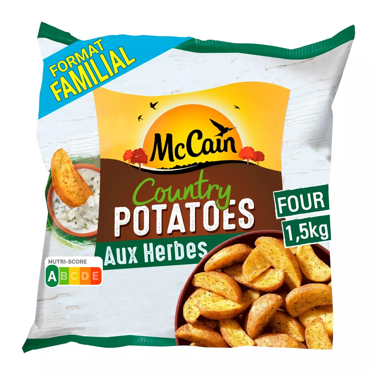MCCAIN Country potatoes aux herbes 1.5kg