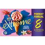 Voir la diapositive 2 : EXTREME Cône glacé fraise et vanille 8 pièces 568g