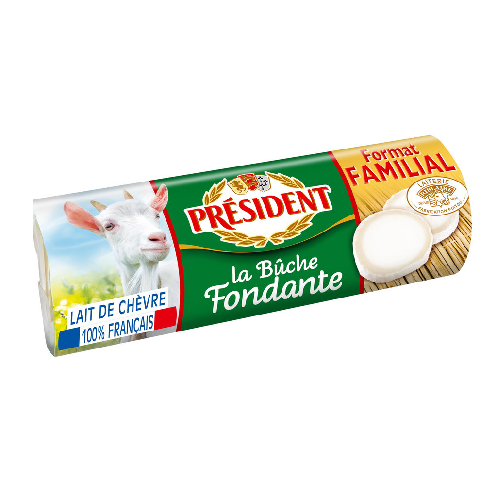 PRESIDENT Bûche de chèvre fondante 250g