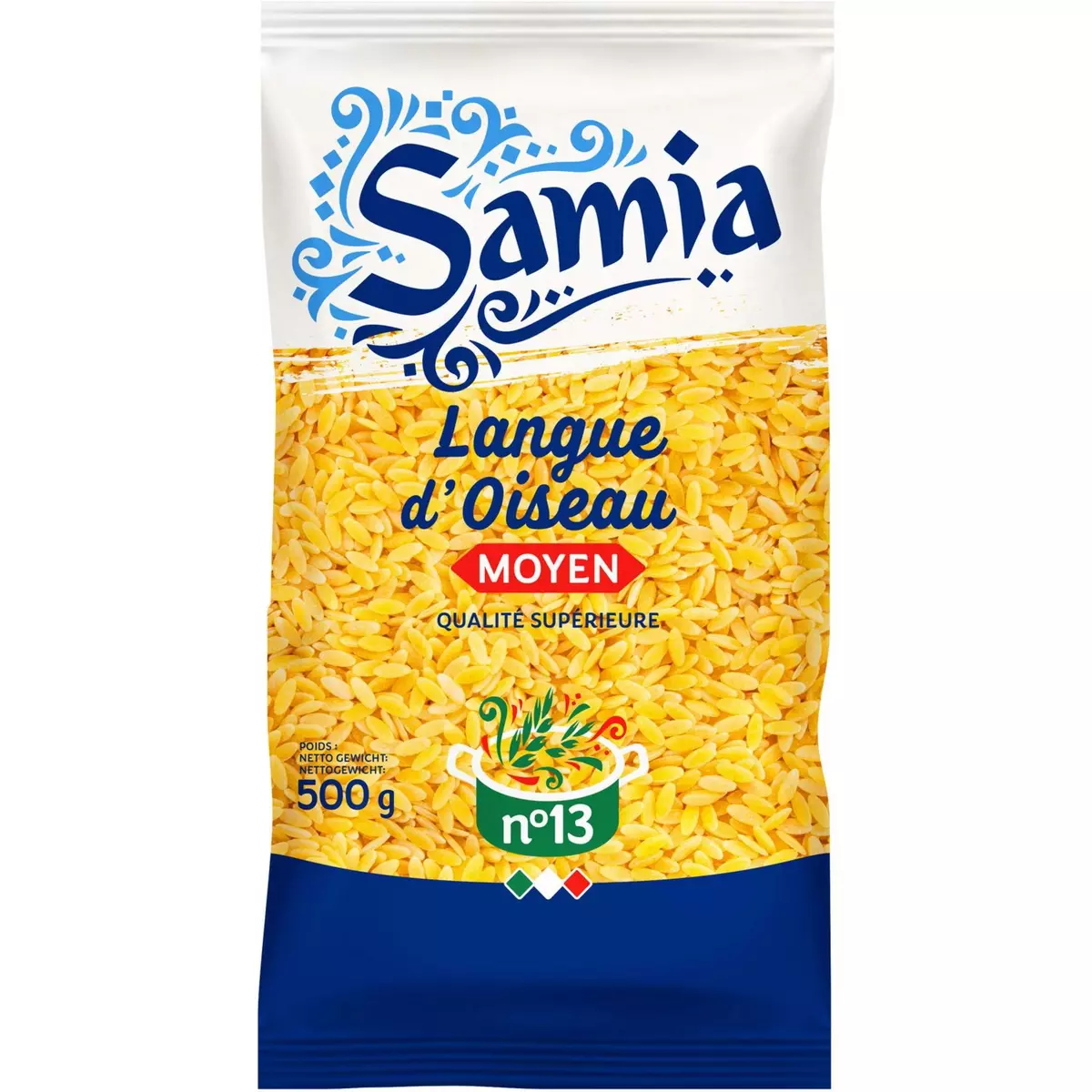 SAMIA Pâtes grana di riso n°13 500g
