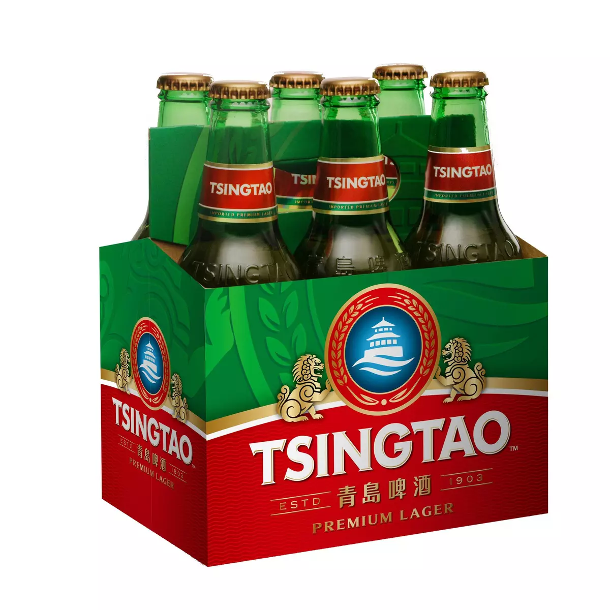 TSINGTAO Bières chinoises 4.7% bouteilles 6x33cl
