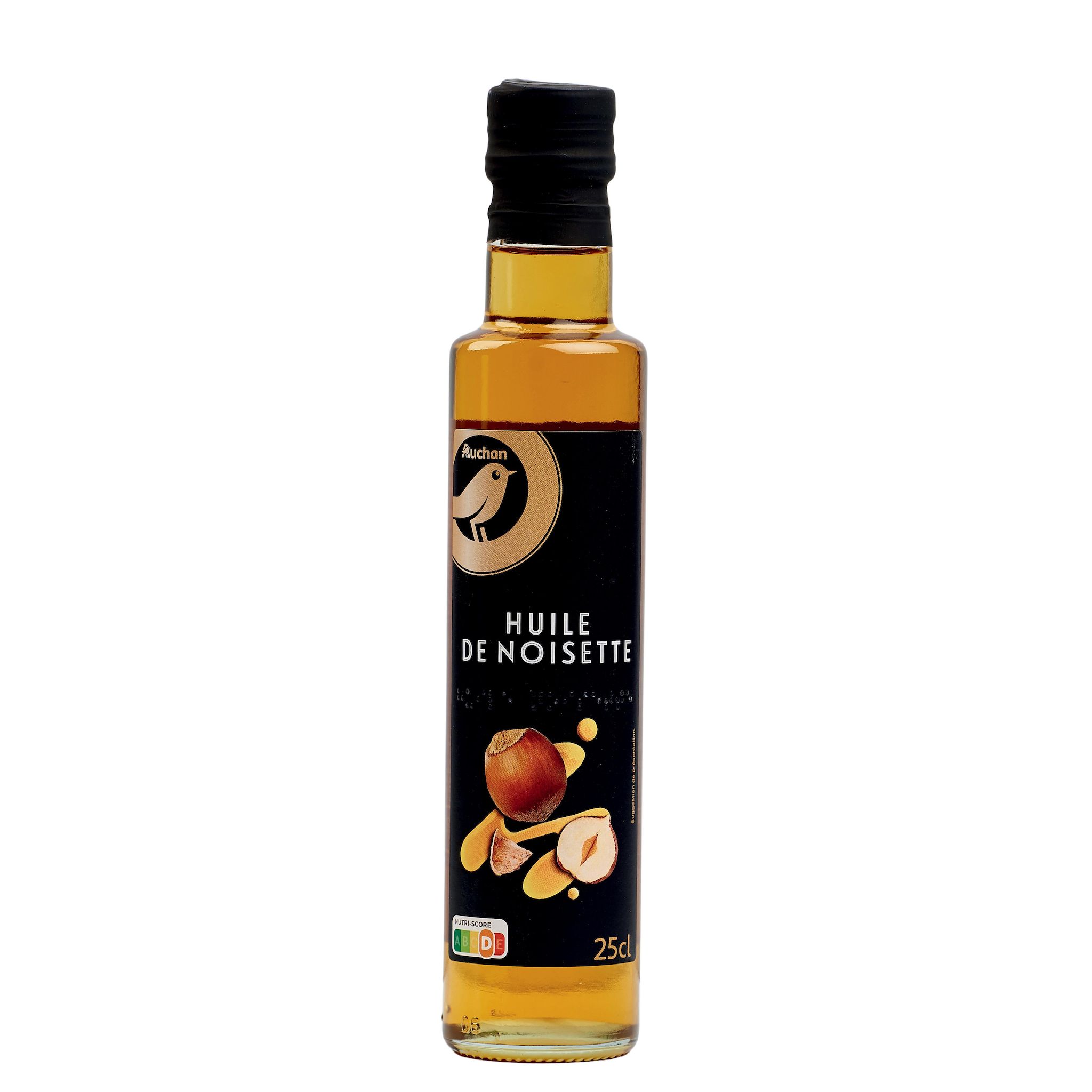 Voir la diapositive 2 : AUCHAN GOURMET Huile de noisette 25cl