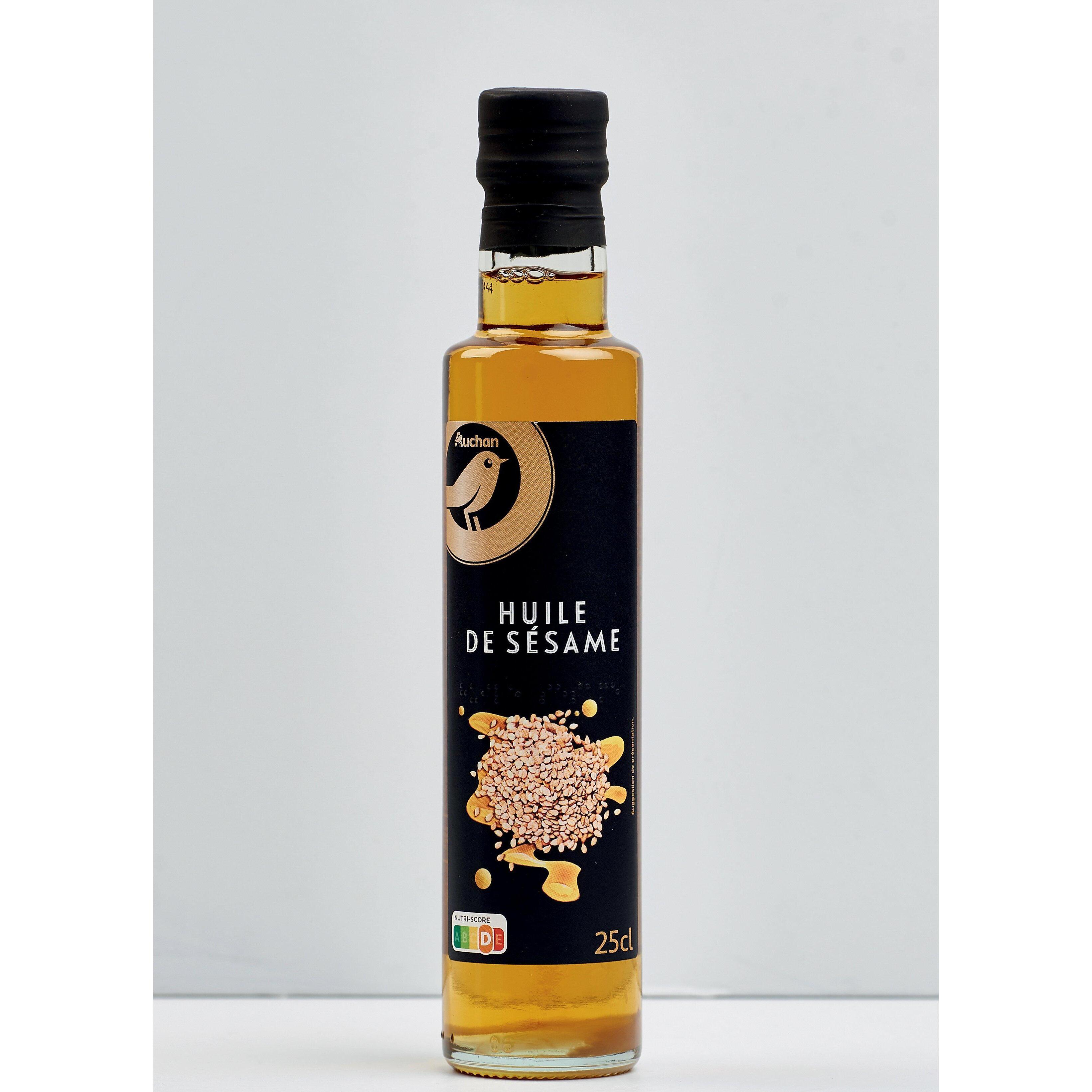 Voir la diapositive 2 : AUCHAN GOURMET Huile de sésame 25cl