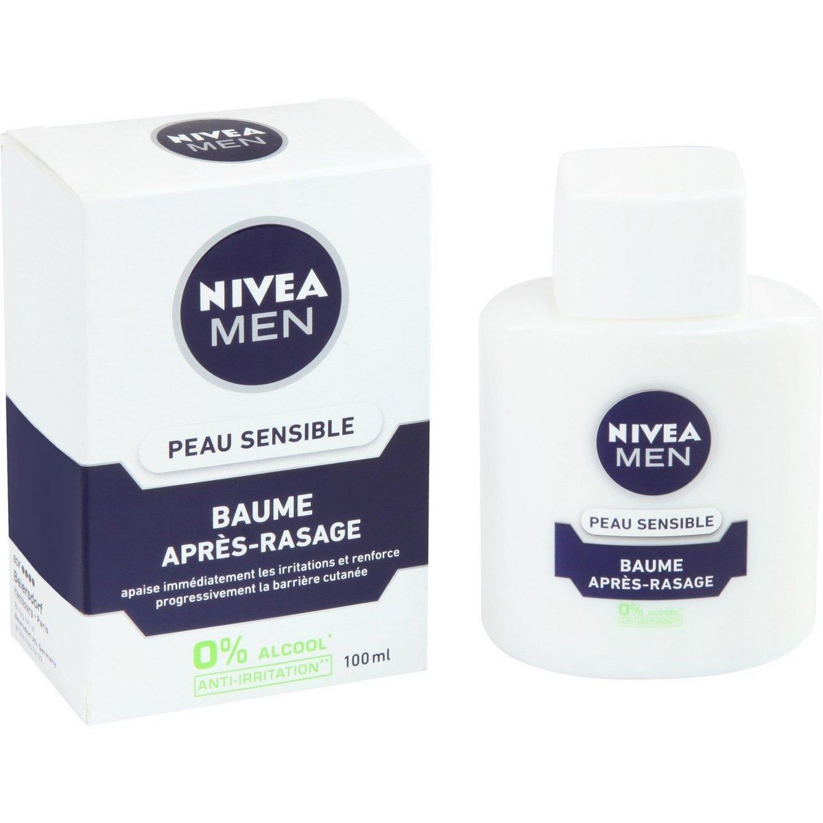 NIVEA MEN Baume après-rasage anti-irritation peaux sensibles 100ml