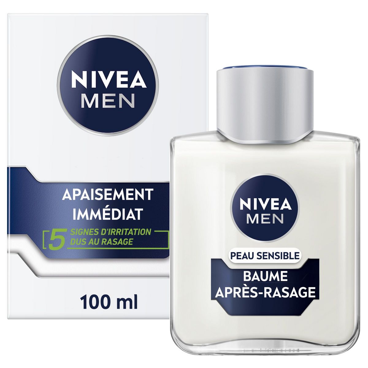 NIVEA MEN Baume après-rasage anti-irritation peaux sensibles 100ml