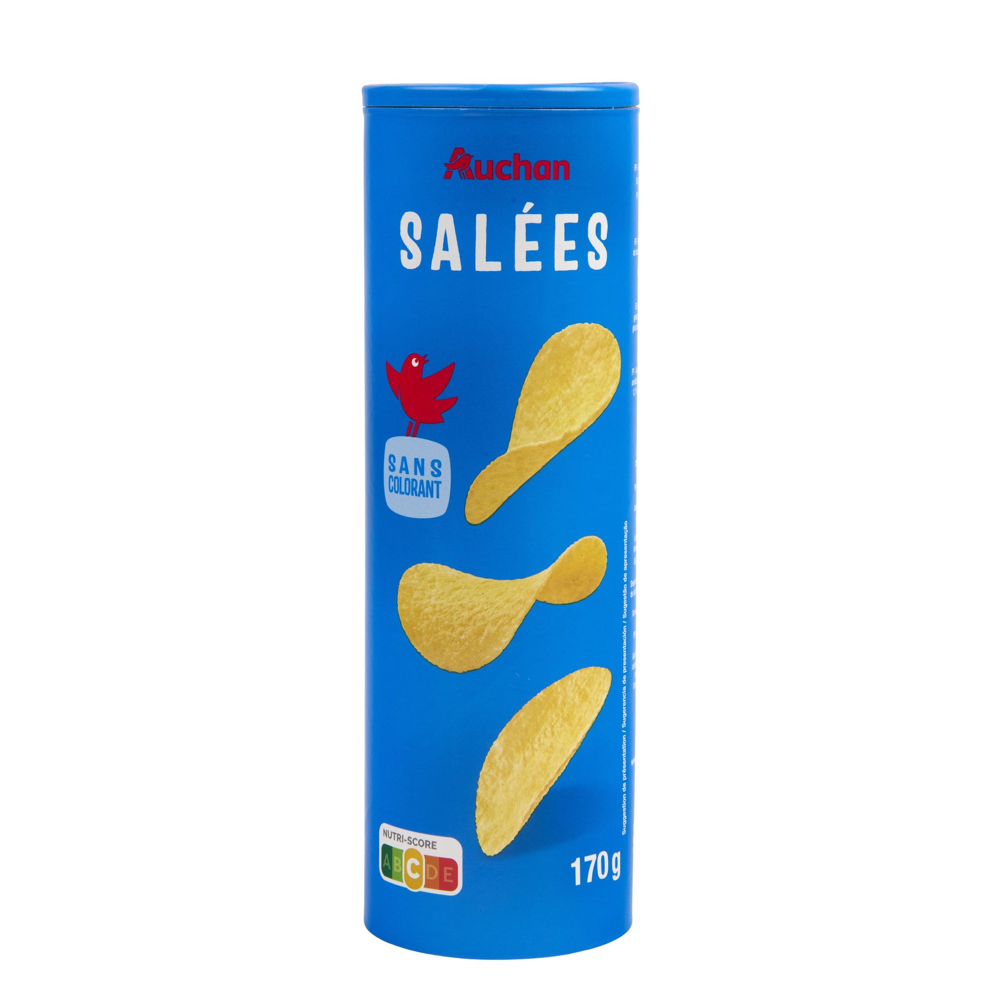 Voir la diapositive 4 : AUCHAN Chips tuiles salées 170g