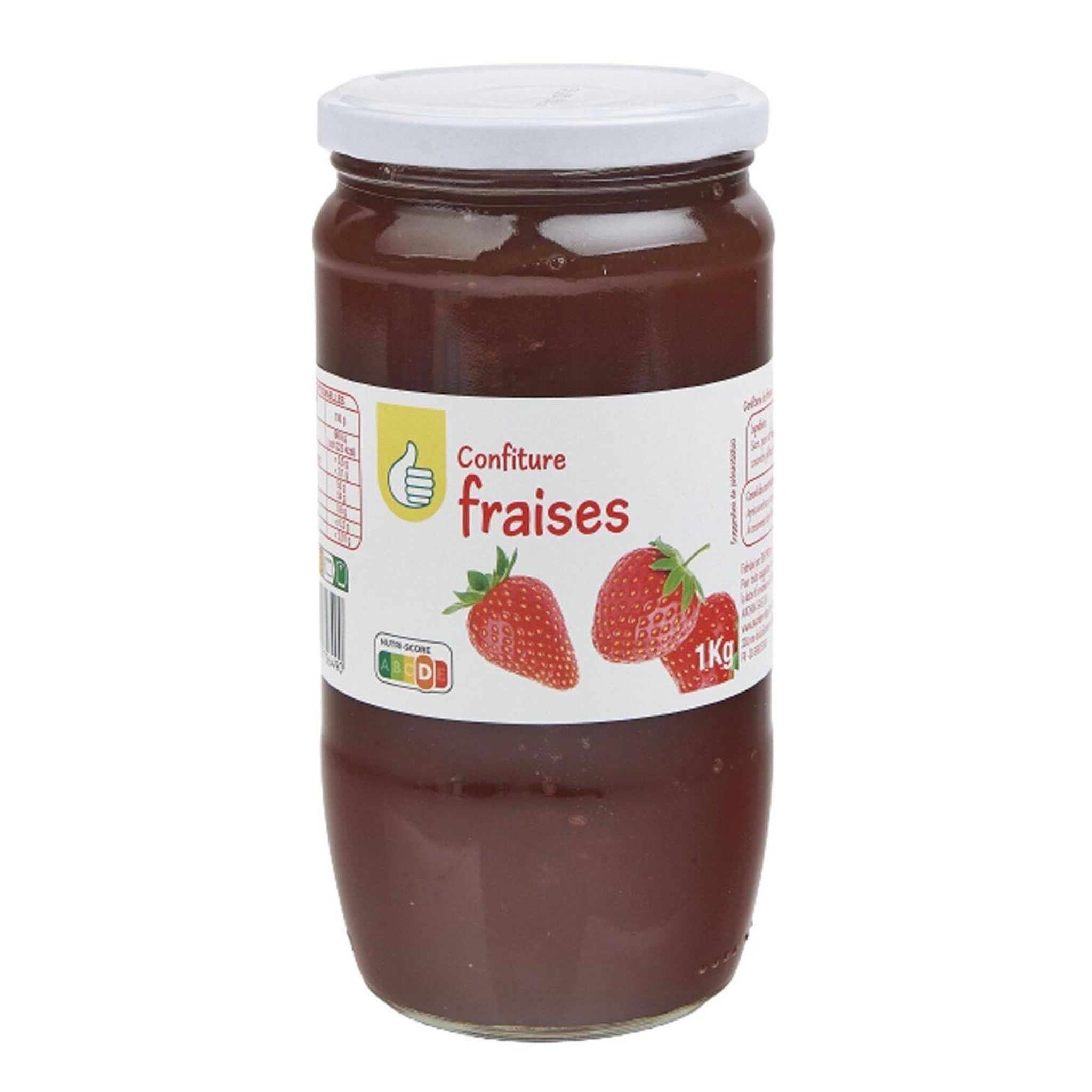 Voir la diapositive 2 : POUCE Confiture de fraises 1kg