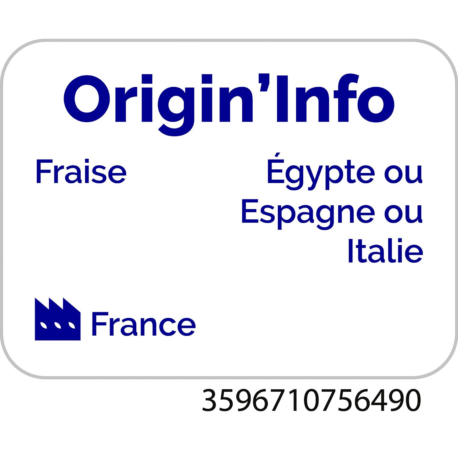 Voir la diapositive 3 : POUCE Préparation de fraises 1kg