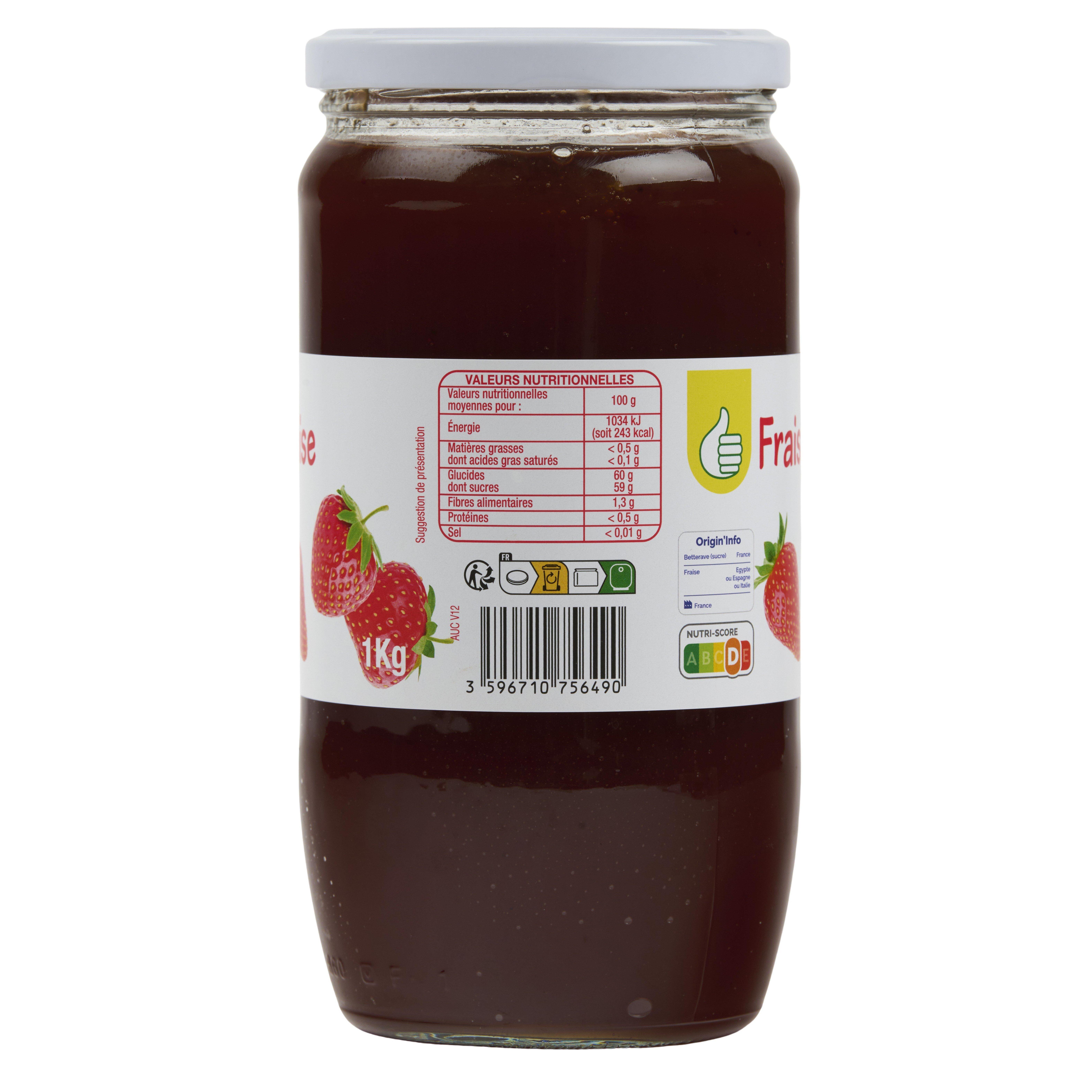 Voir la diapositive 6 : POUCE Préparation de fraises 1kg