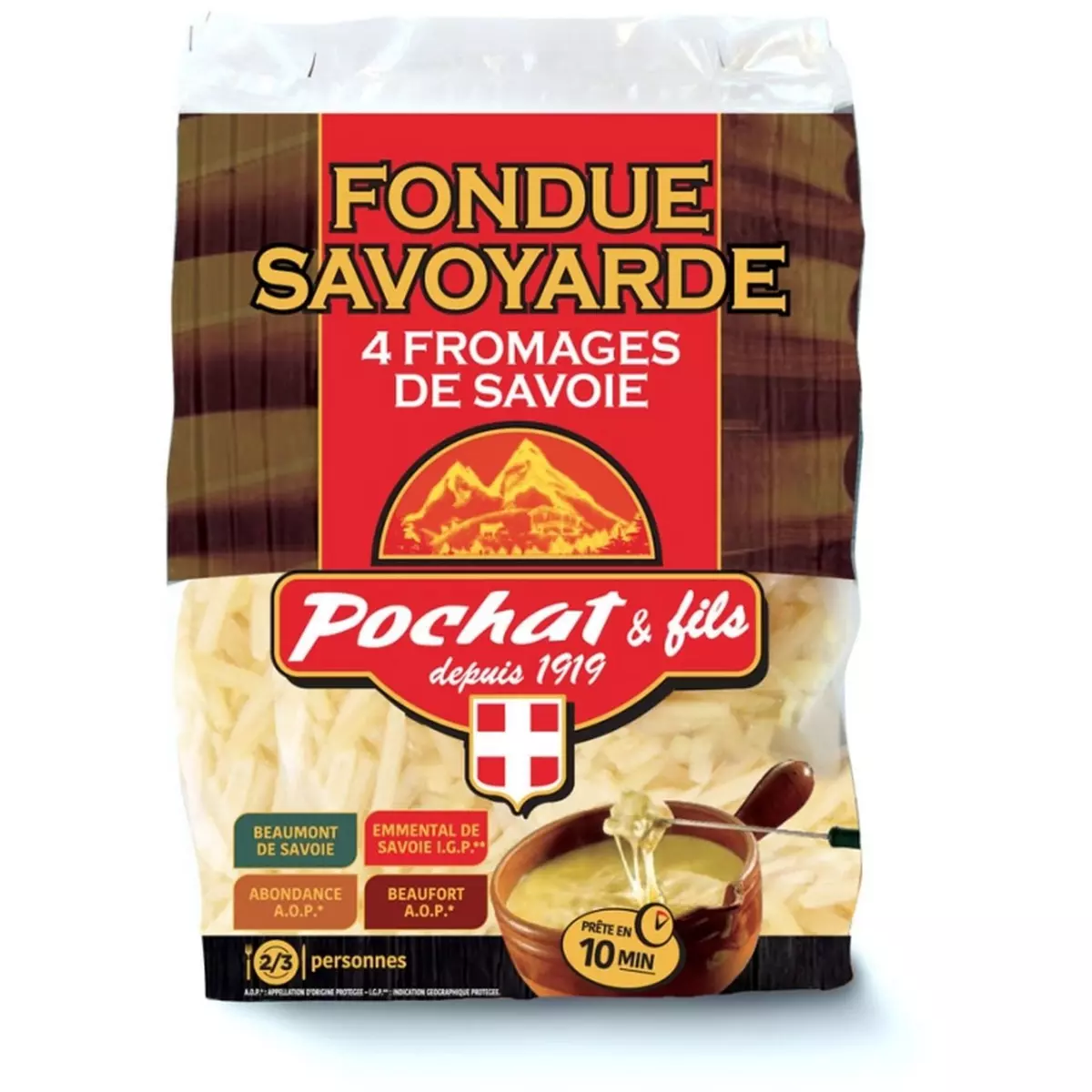 POCHAT & FILS Fondue savoyarde 4 fromages 2-3 portions 400g