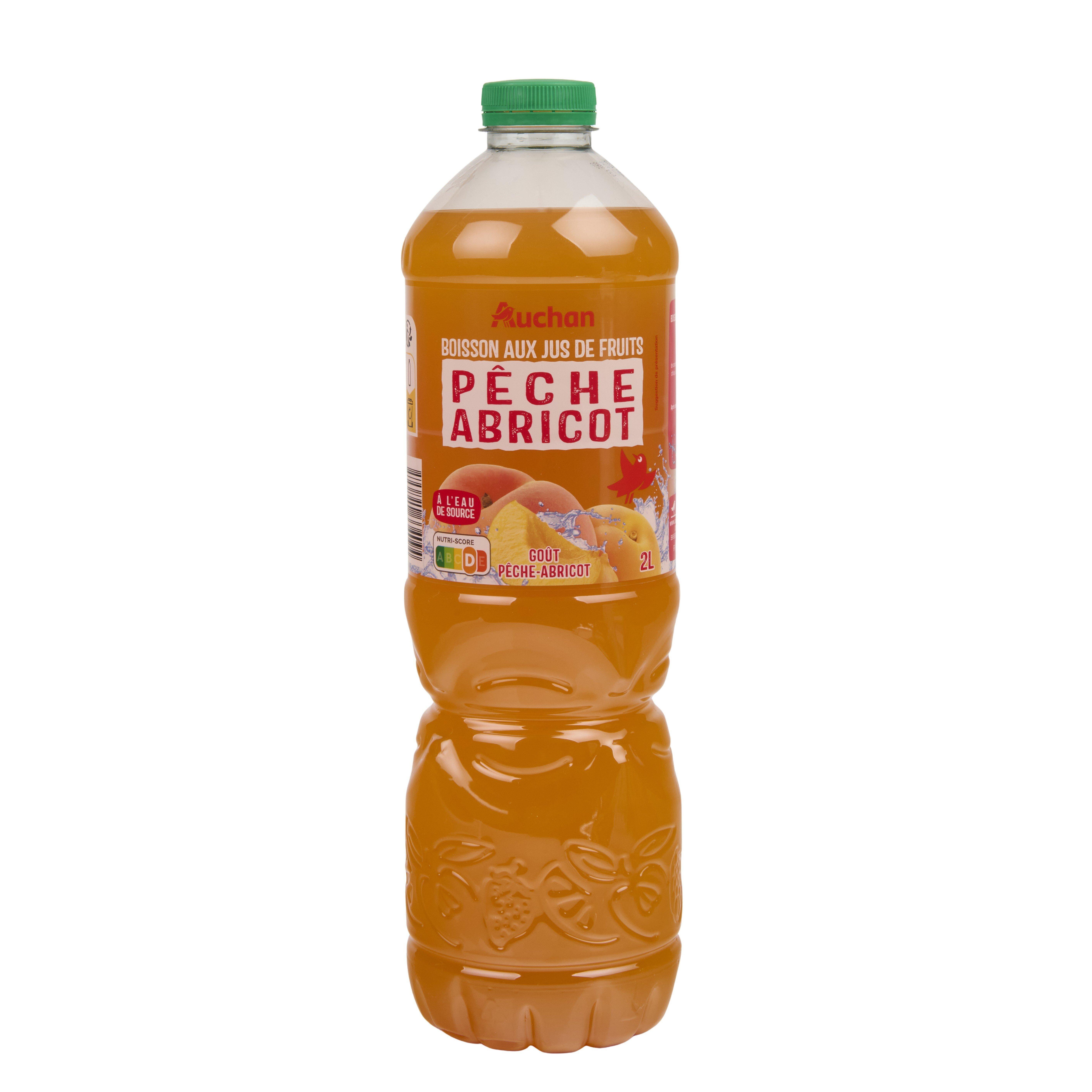 Voir la diapositive 4 : AUCHAN Boisson aux fruits goût pêche abricot 2l