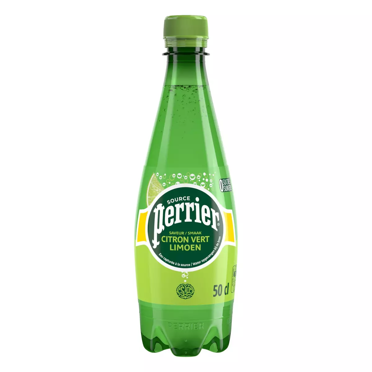 PERRIER Eau gazeuse aromatisée au citron vert bouteille 50cl