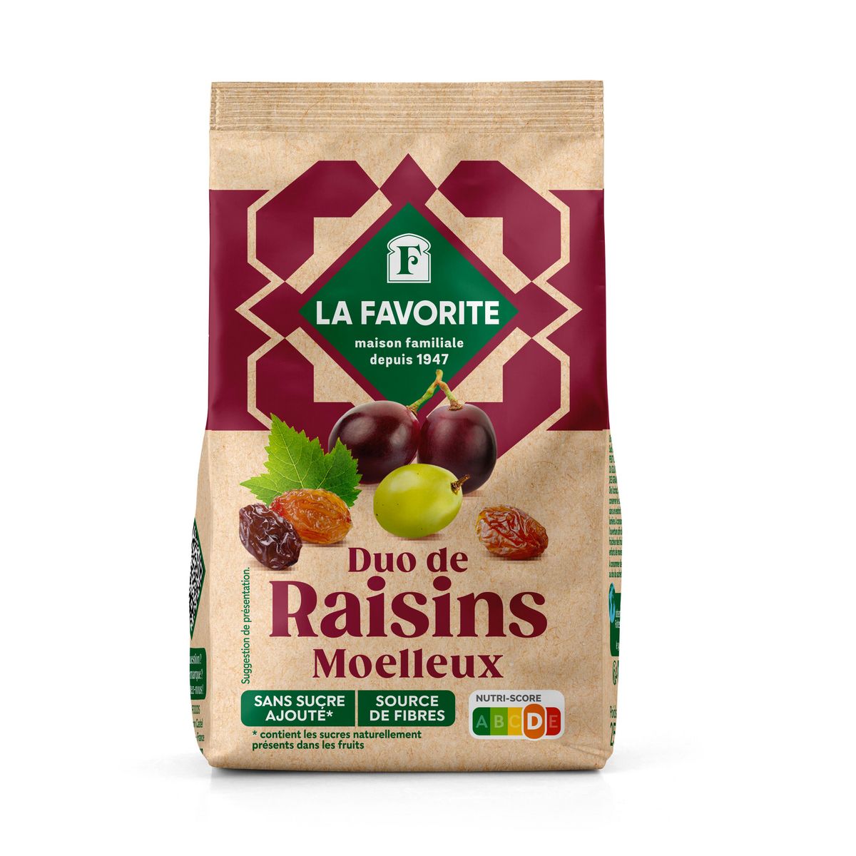 LA FAVORITE Duo de raisins secs moelleux et fondants 250g
