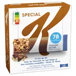KELLOGG'S Spécial K Barres de céréales au chocolat au lait 6 barres 120g