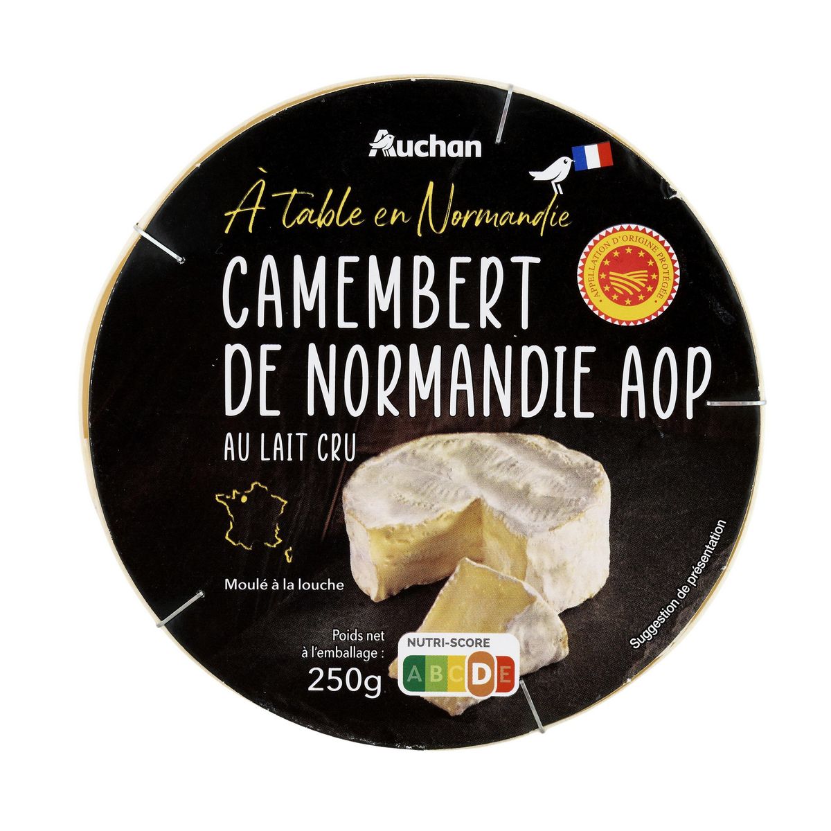 AUCHAN TERROIR Camembert de Normandie AOP 250g