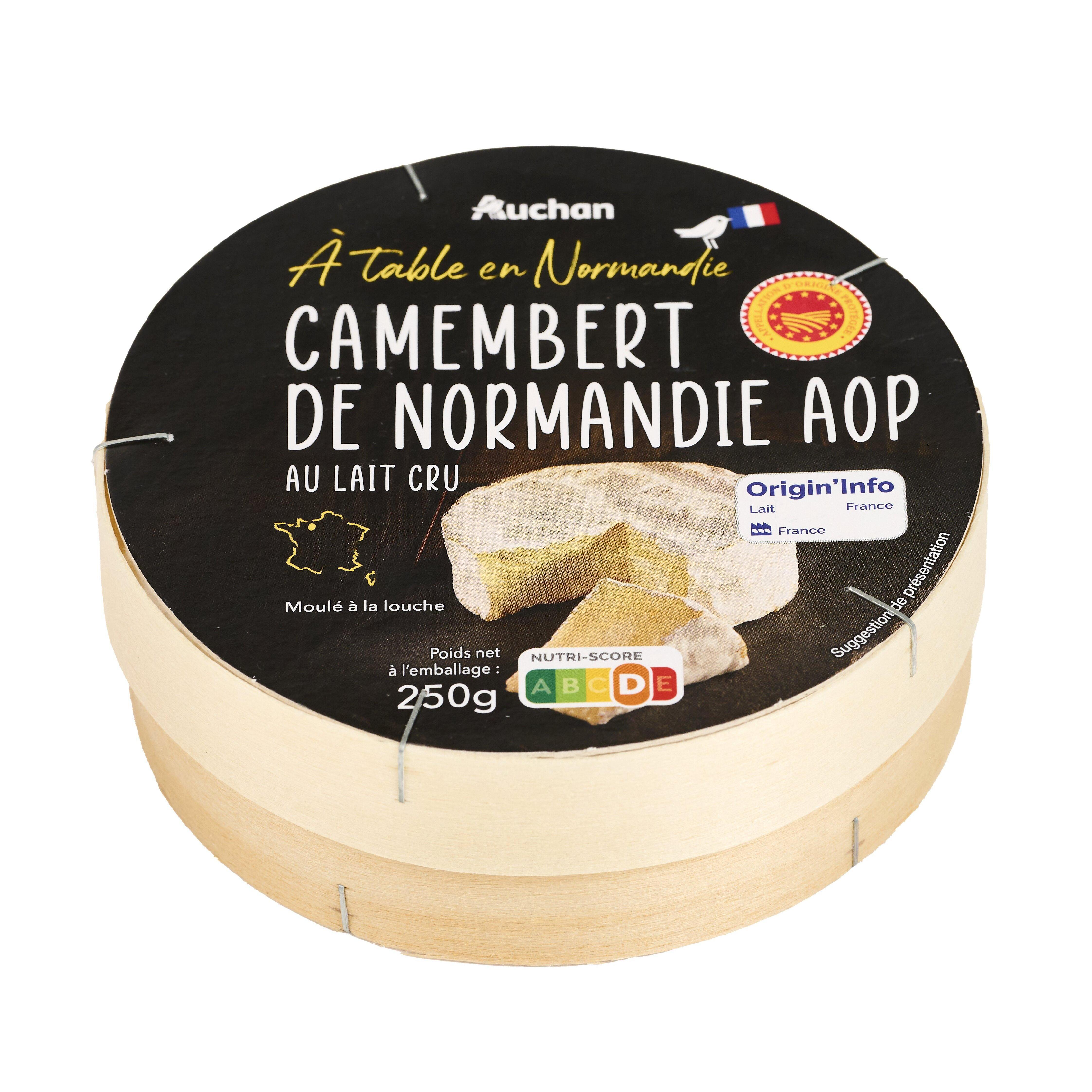 Voir la diapositive 3 : AUCHAN TERROIR Camembert de Normandie AOP 250g