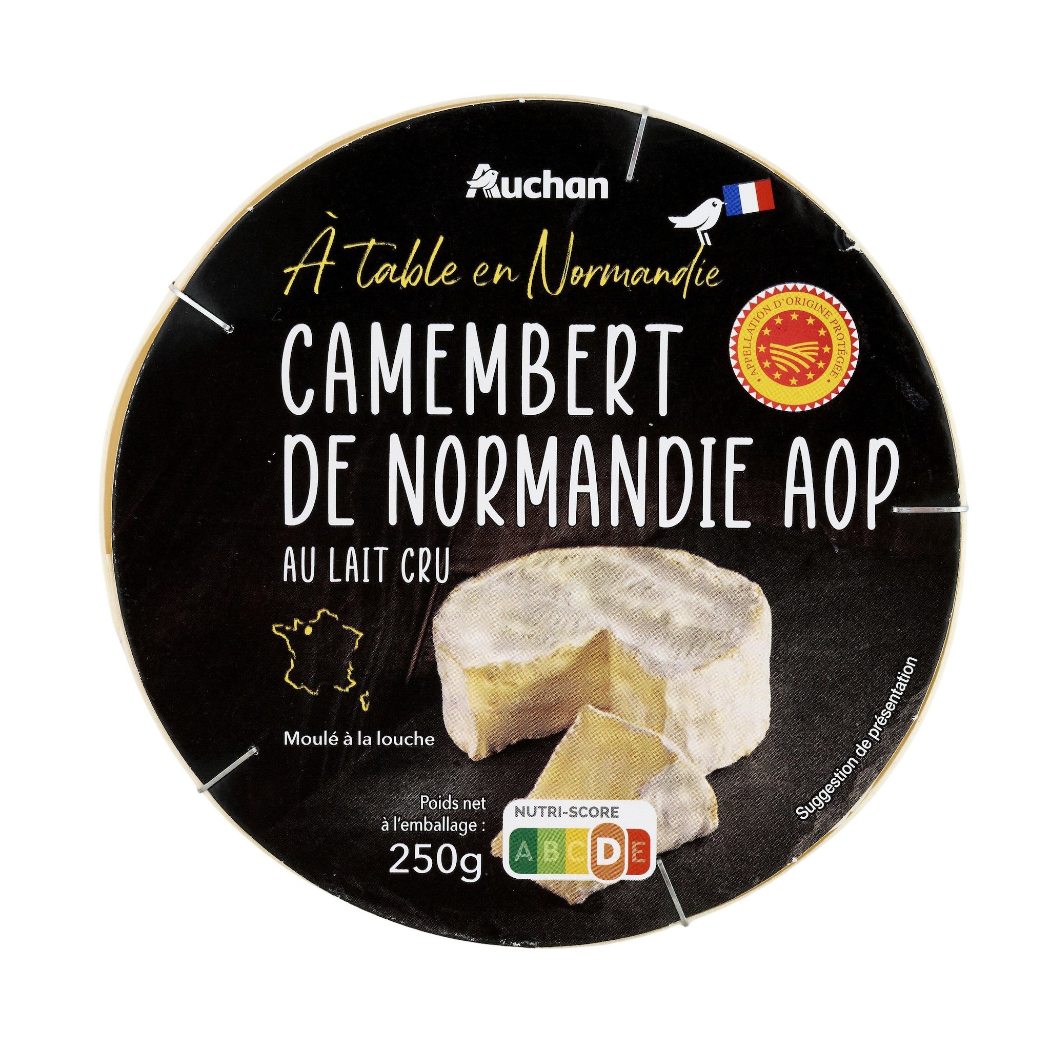 Voir la diapositive 3 : AUCHAN TERROIR Camembert de Normandie AOP 250g