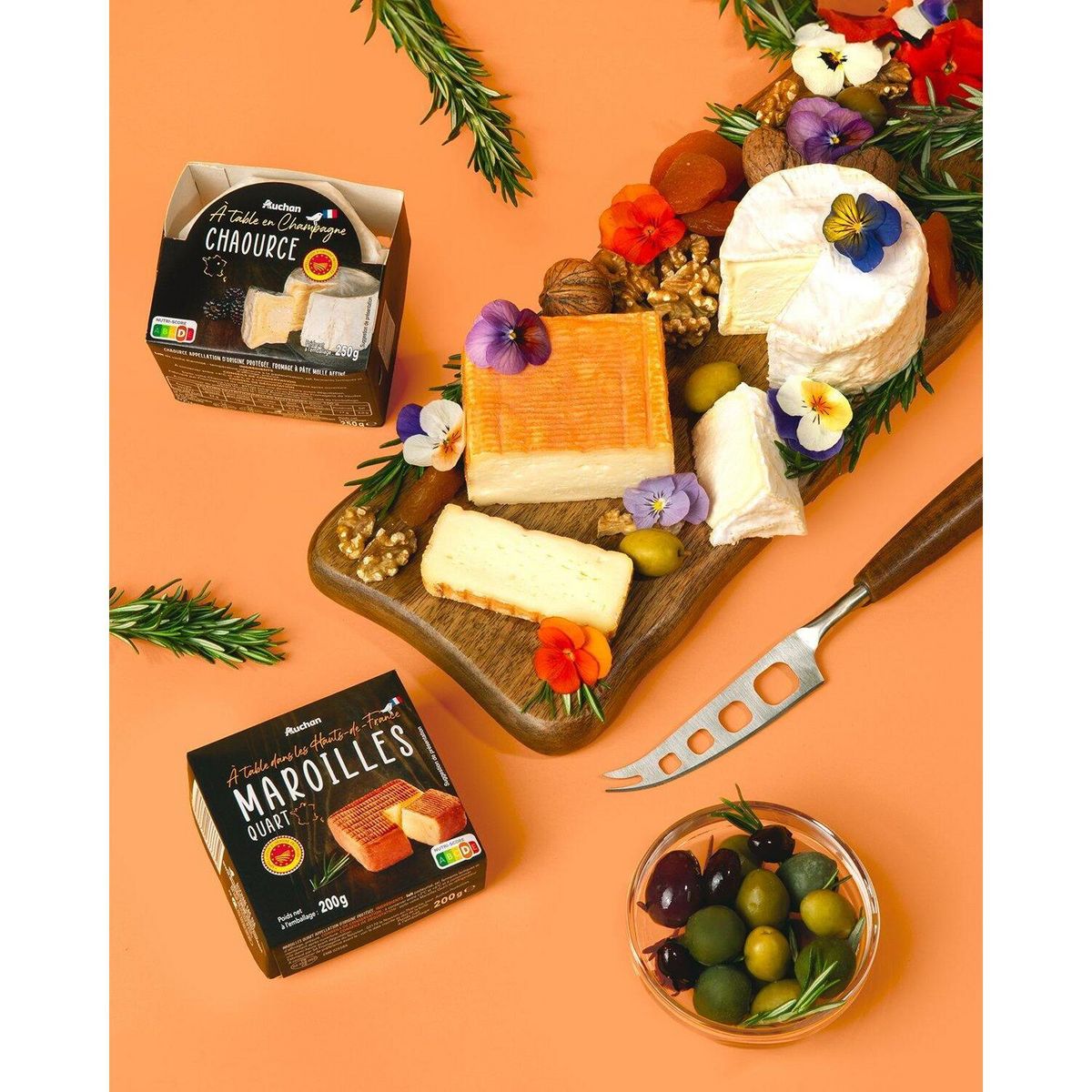 AUCHAN TERROIR Quart Maroilles AOP 200g