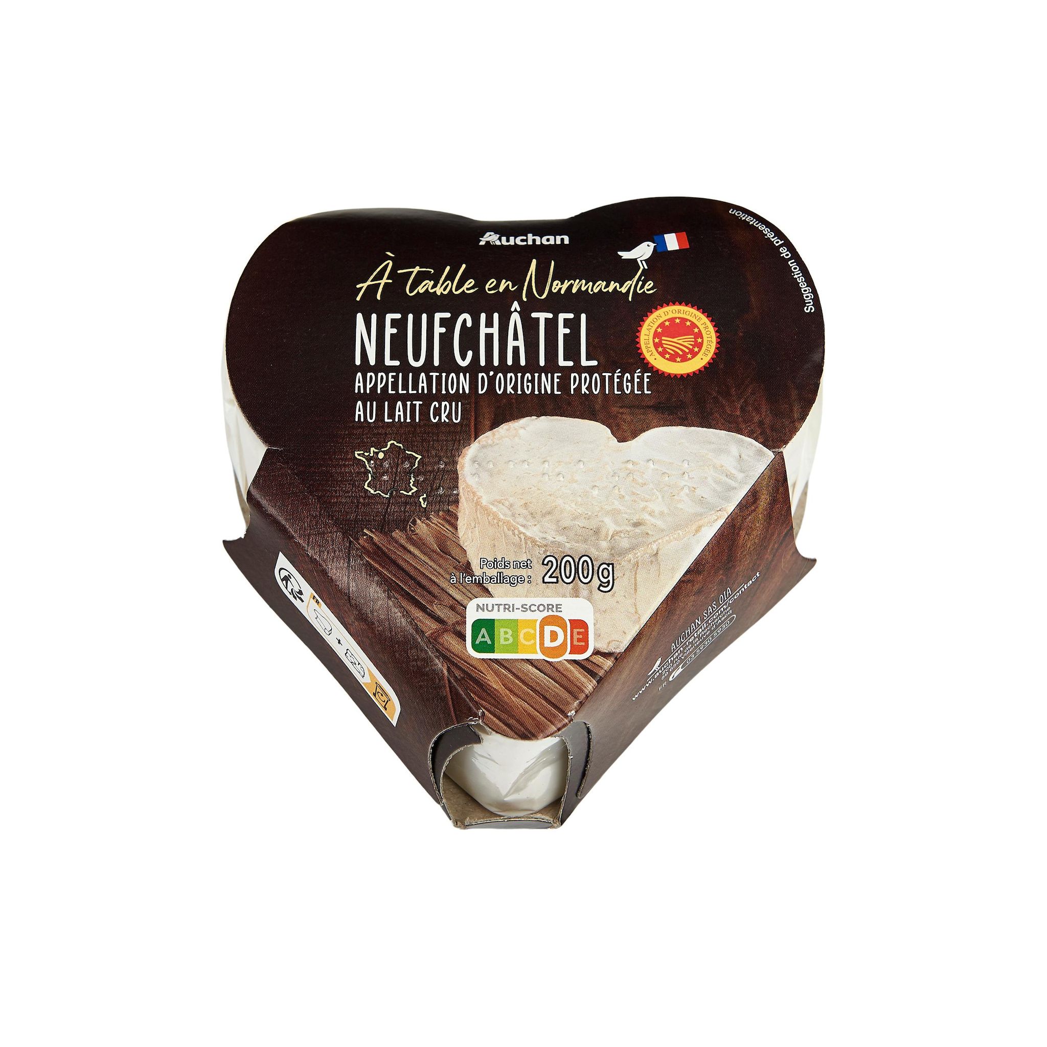 Voir la diapositive 2 : AUCHAN TERROIR Neuchâtel AOP 200g