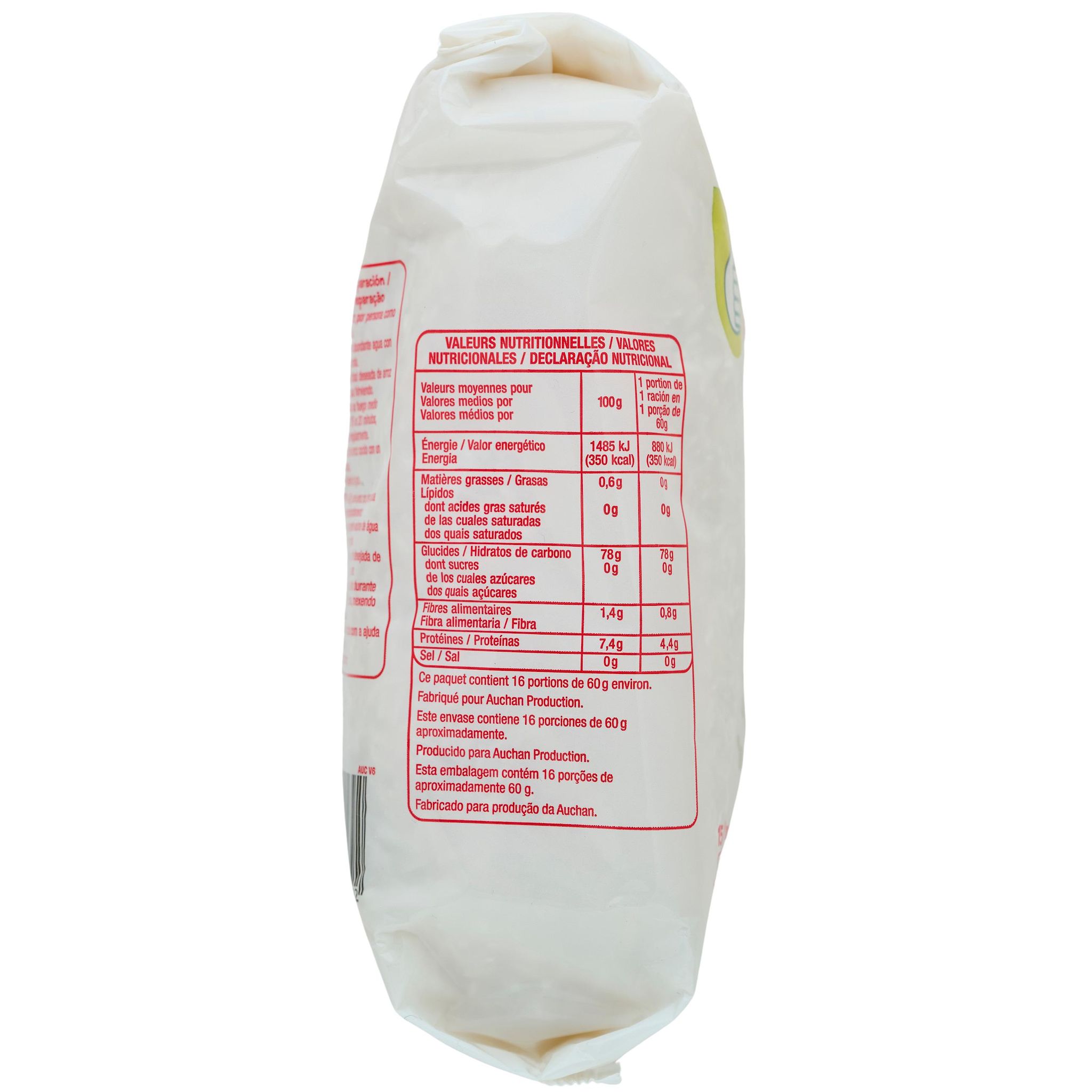 Voir la diapositive 2 : POUCE Riz long blanc prêt en 15-20min 1kg