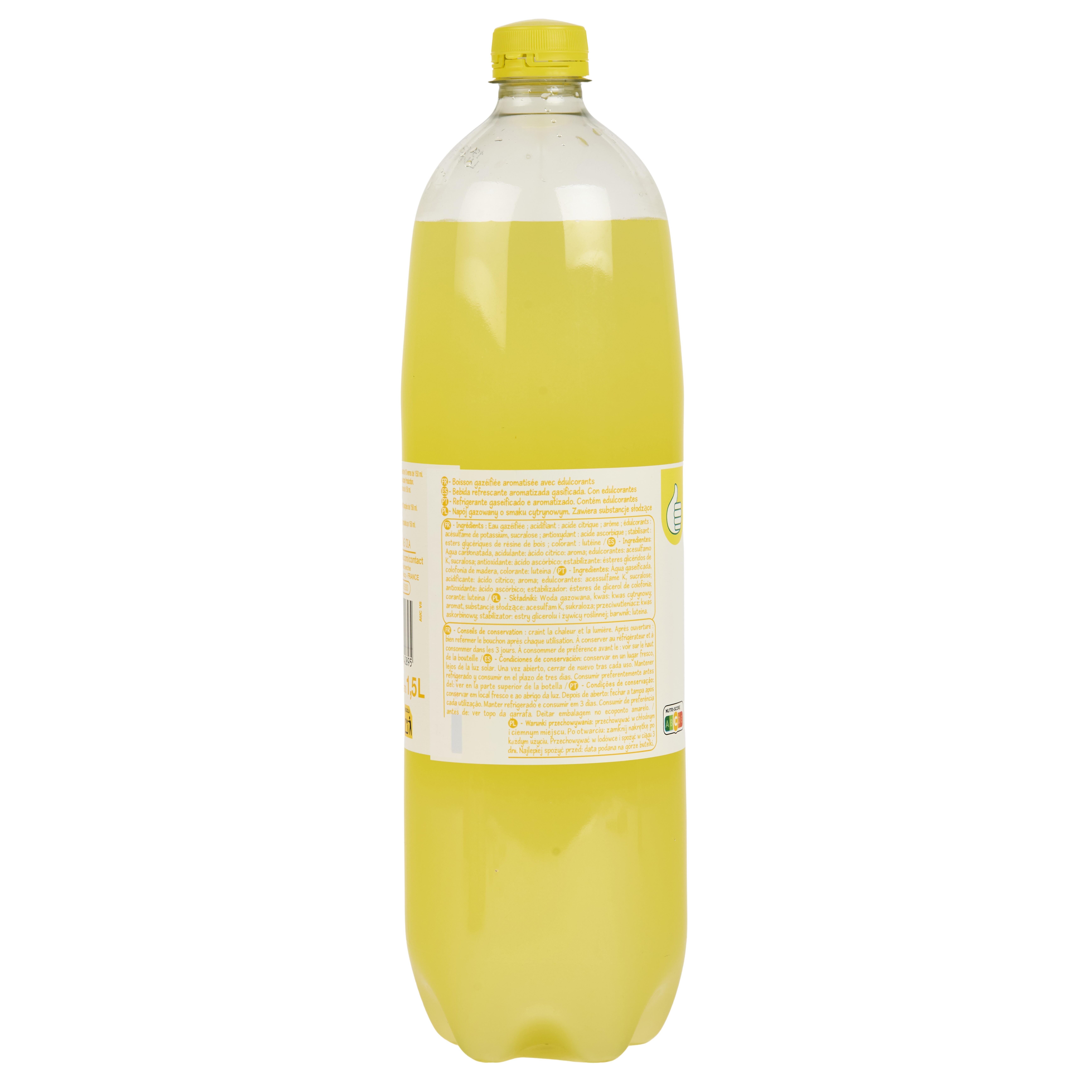 Voir la diapositive 3 : POUCE Boisson gazeuse goût citron 1,5l