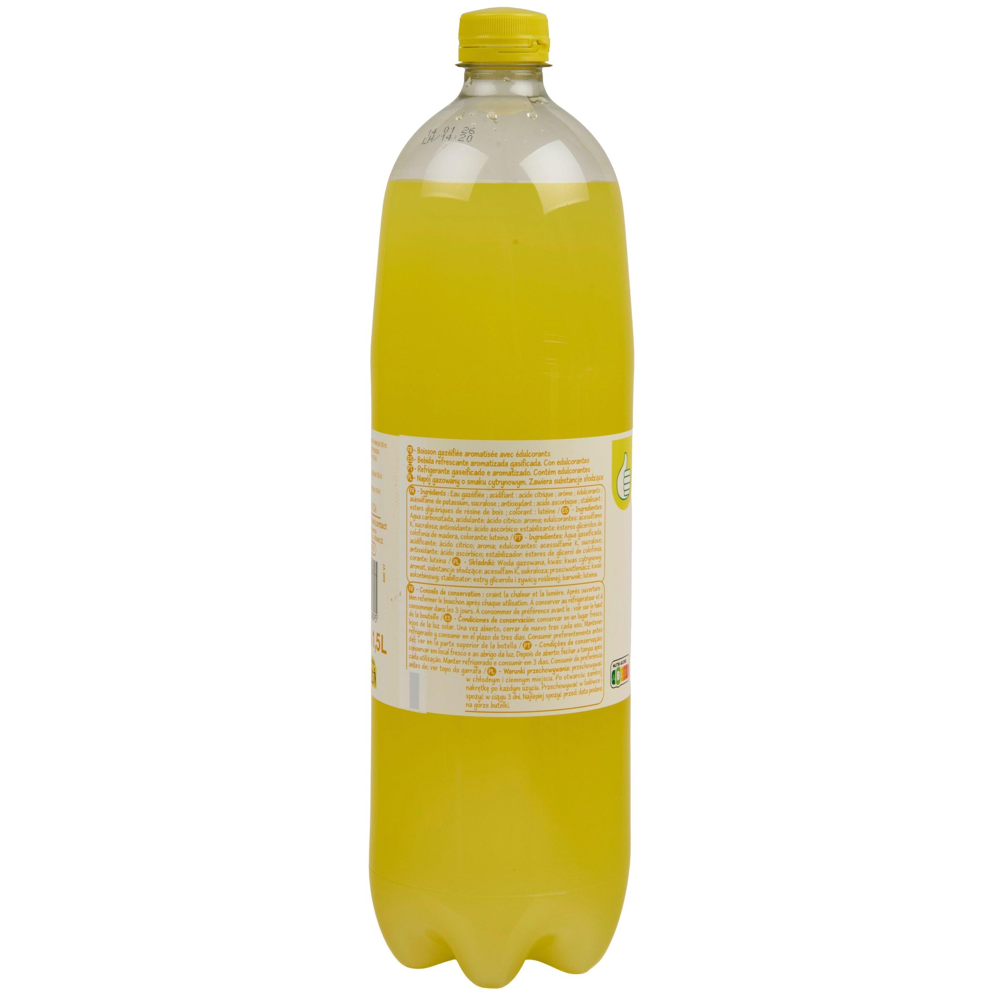 Voir la diapositive 3 : POUCE Boisson gazeuse goût citron 1,5l